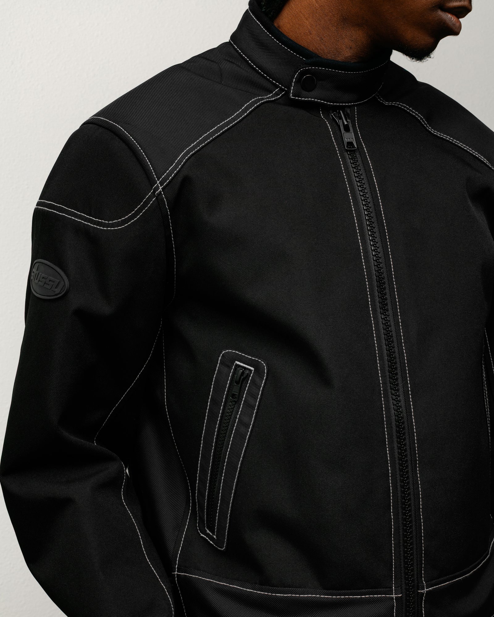 Moto Jacket – Black | Outerwear | Stüssy – Stussy AU