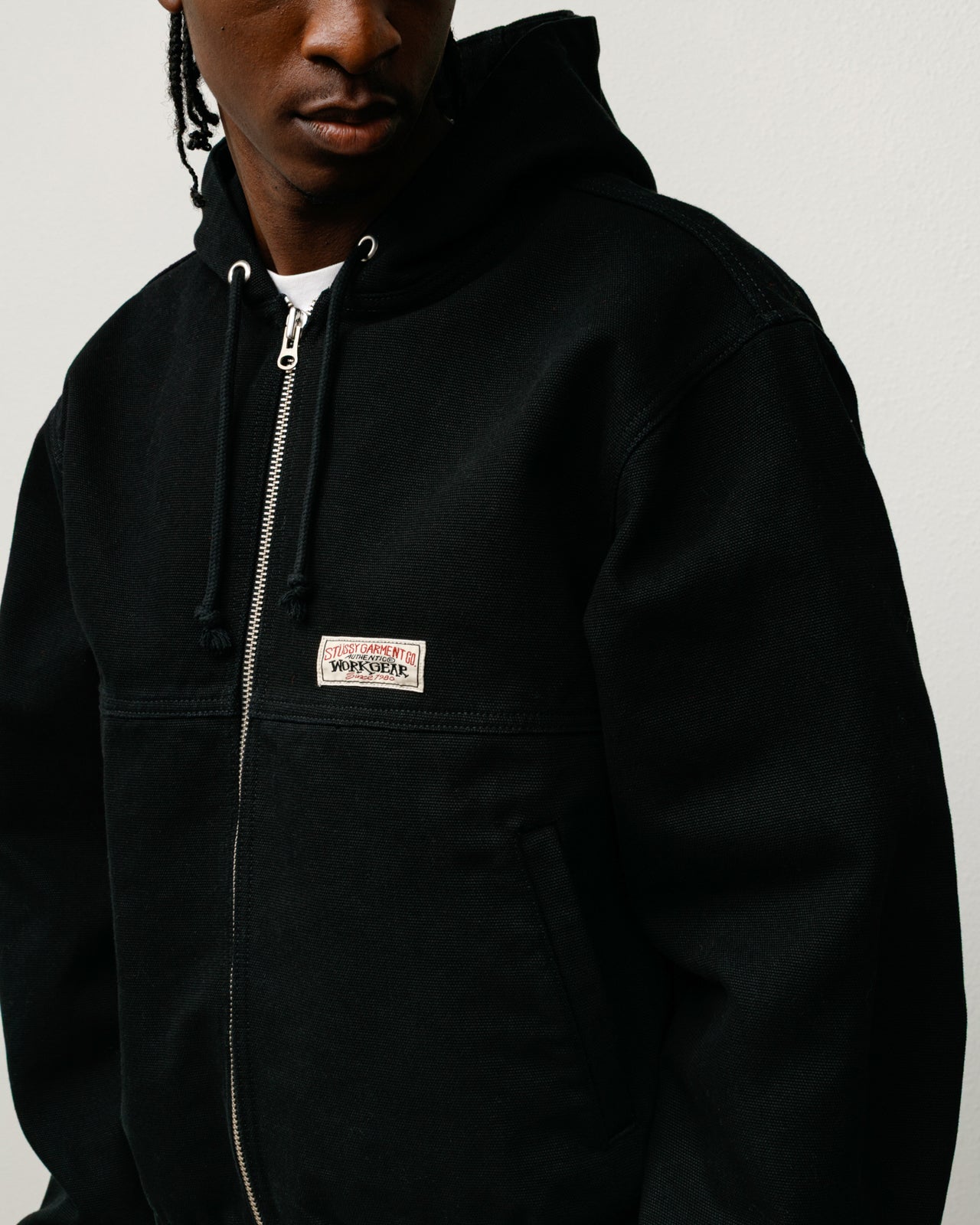 Work Jacket Unlined Canvas – Black | Outerwear | Stüssy – Stussy AU
