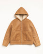 SHEARLING HOODED JACKET