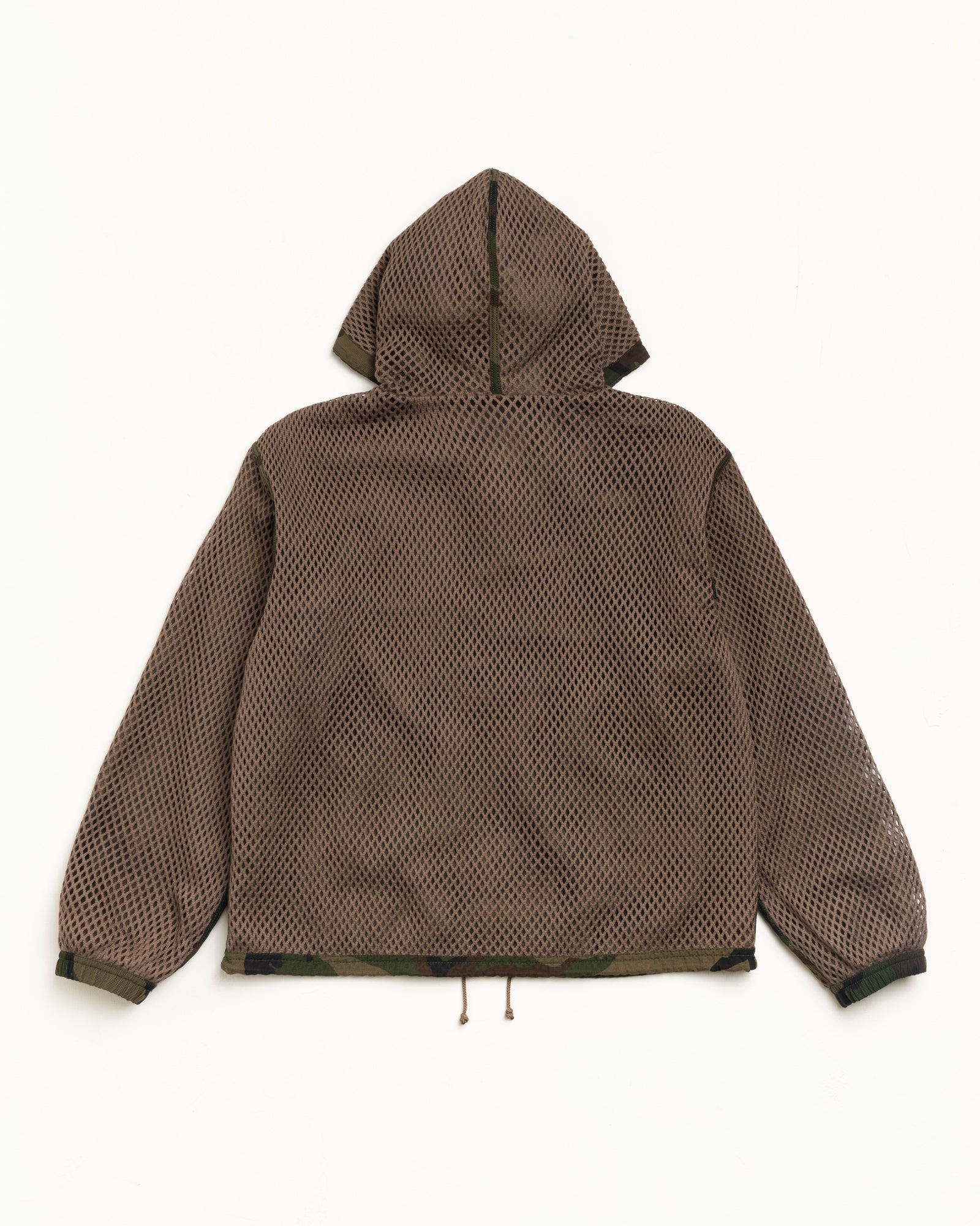 LAYERED MESH HOODED JACKET