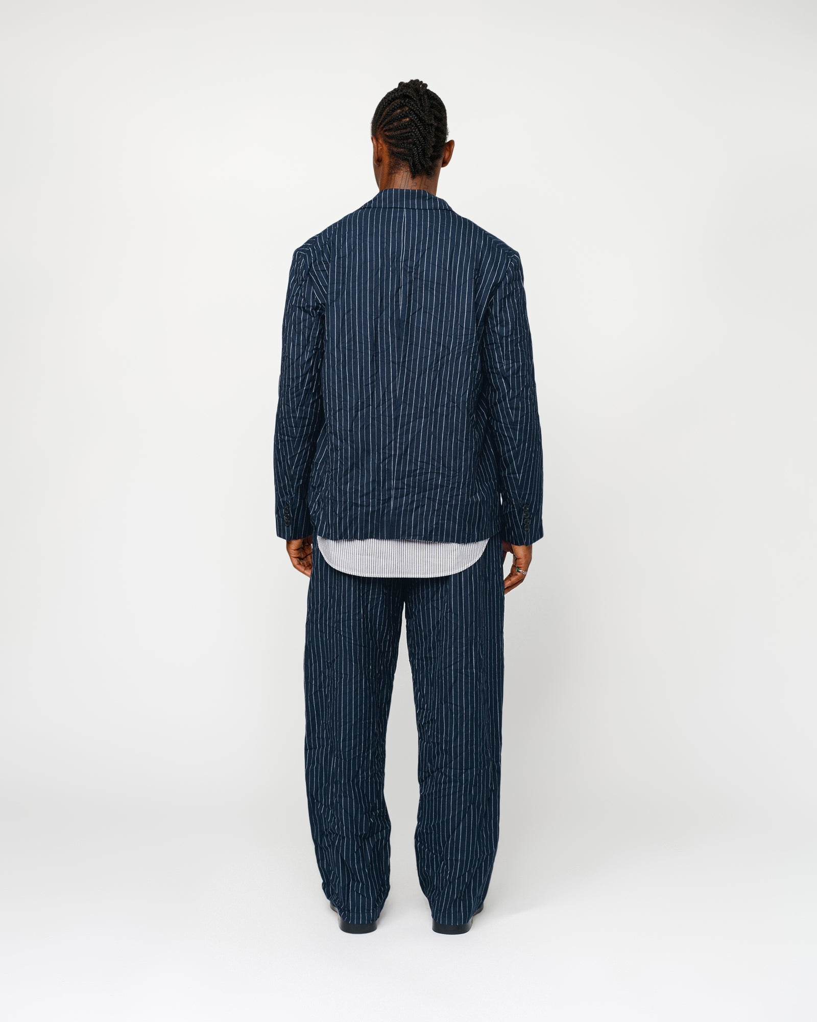 Beach Pant Wrinkled Stripe in navy – Stüssy – Stussy AU Beach Pant Wrinkled Stripe in navy – Stüssy – Stussy AU