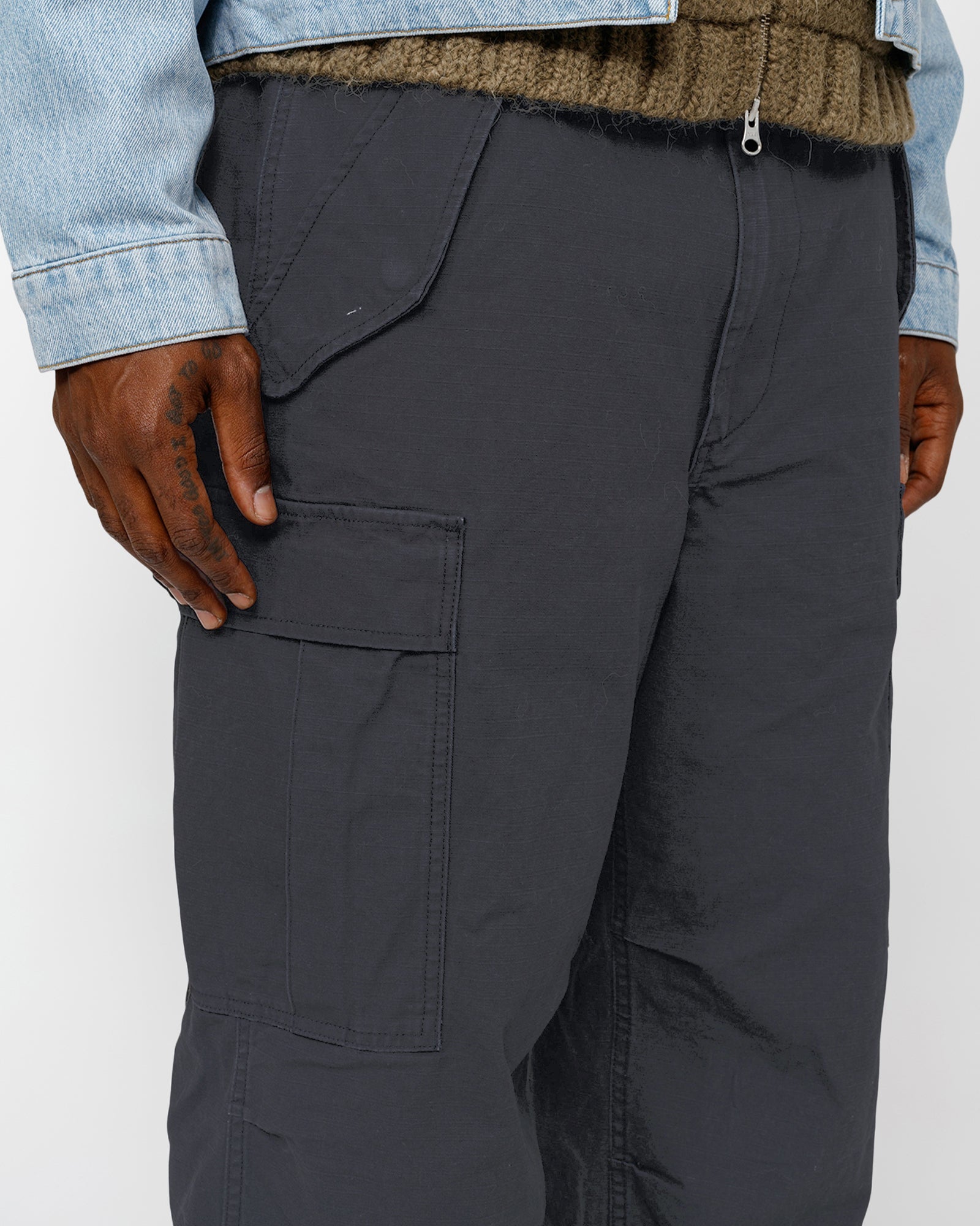 Military Cargo Pant Ripstop in black – Stüssy – Stussy AU