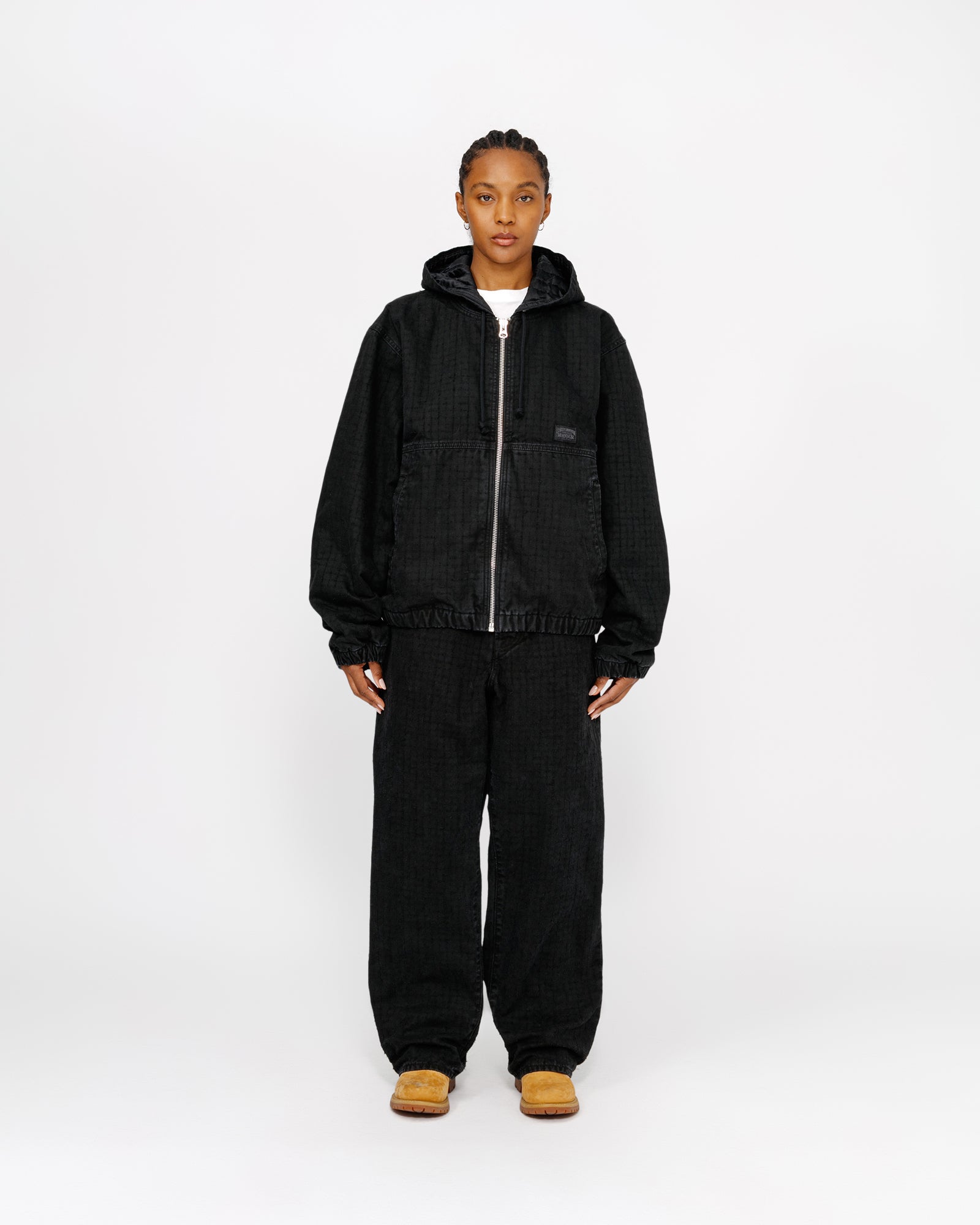 パンツ stussy BIG OL' JEAN CANVAS NEEDLEPUNCH Stussy Big OL Jean CamoCanvasNeedlepunch