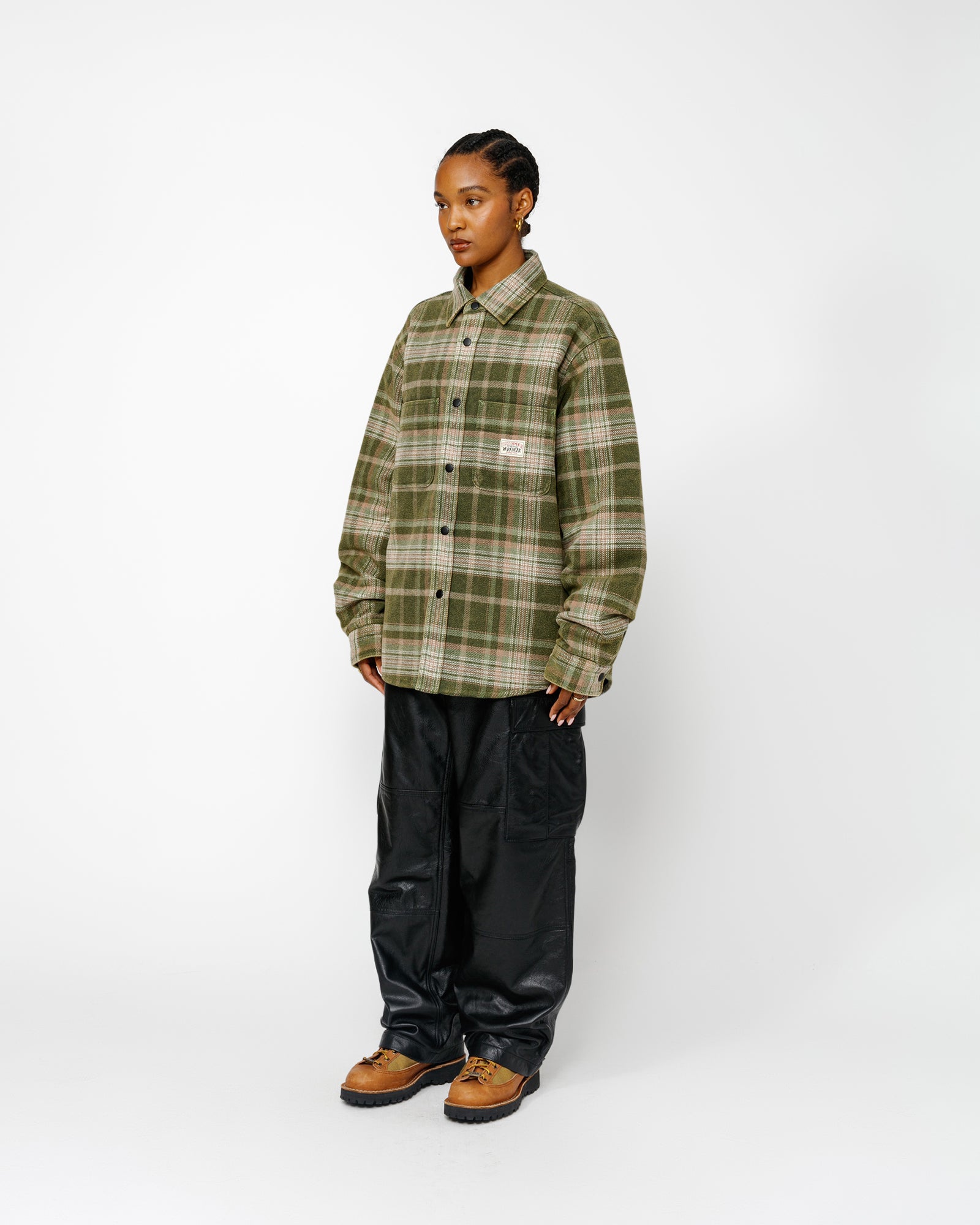 Stussy Military Cargo Leather Pant Black Men's - SS24 - US