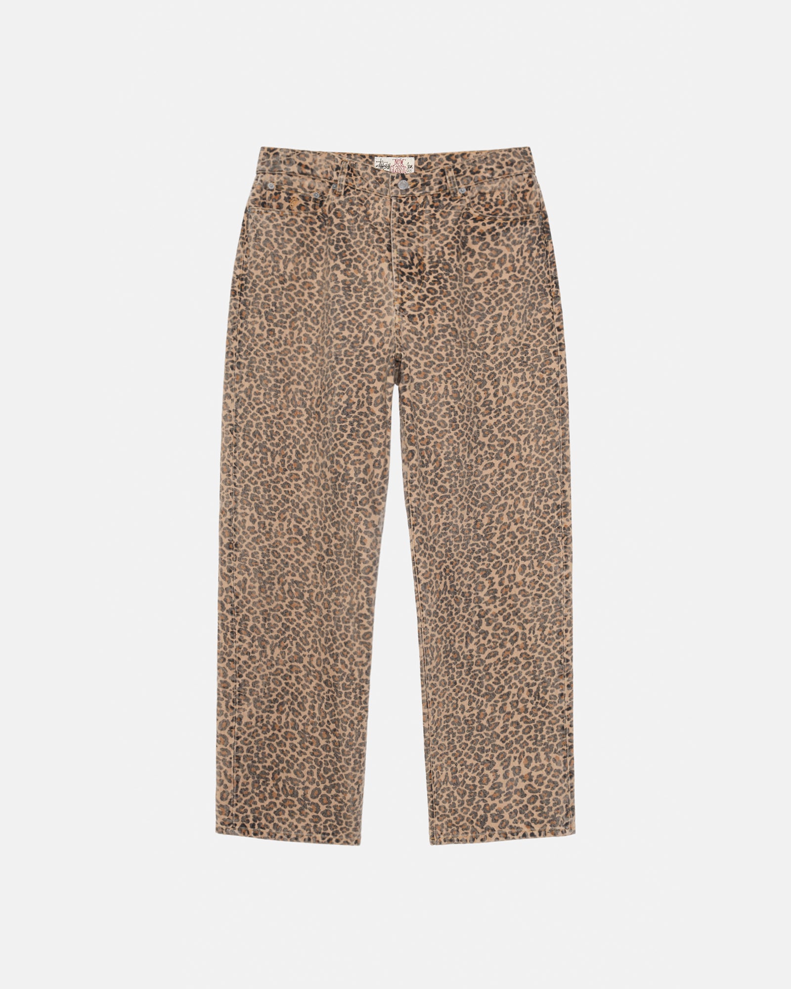New Classic Jeans Denim Vtg Mens Regular In Leopard