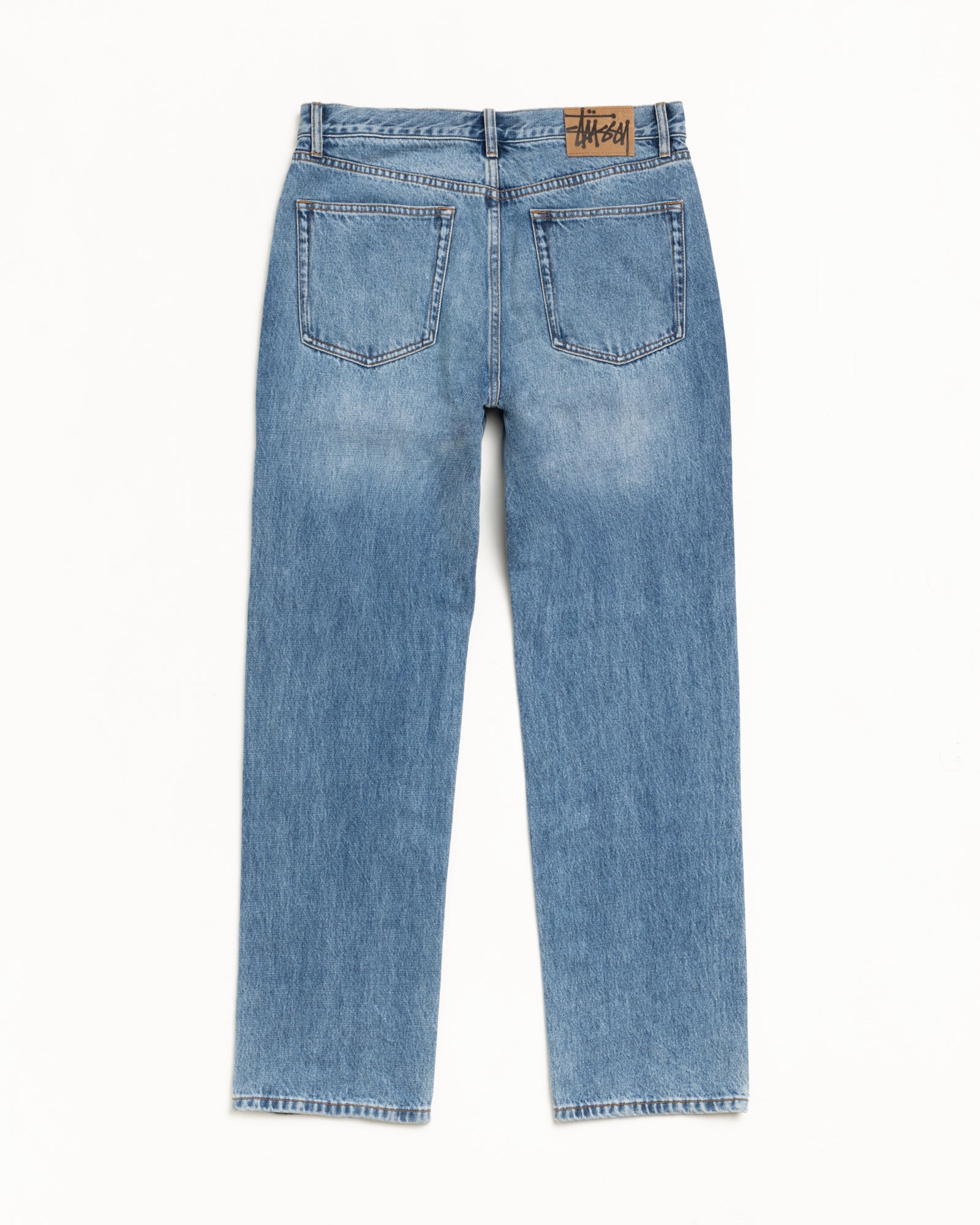 New Slim Jean Denim Mens Regular In Indigo Stone Wash