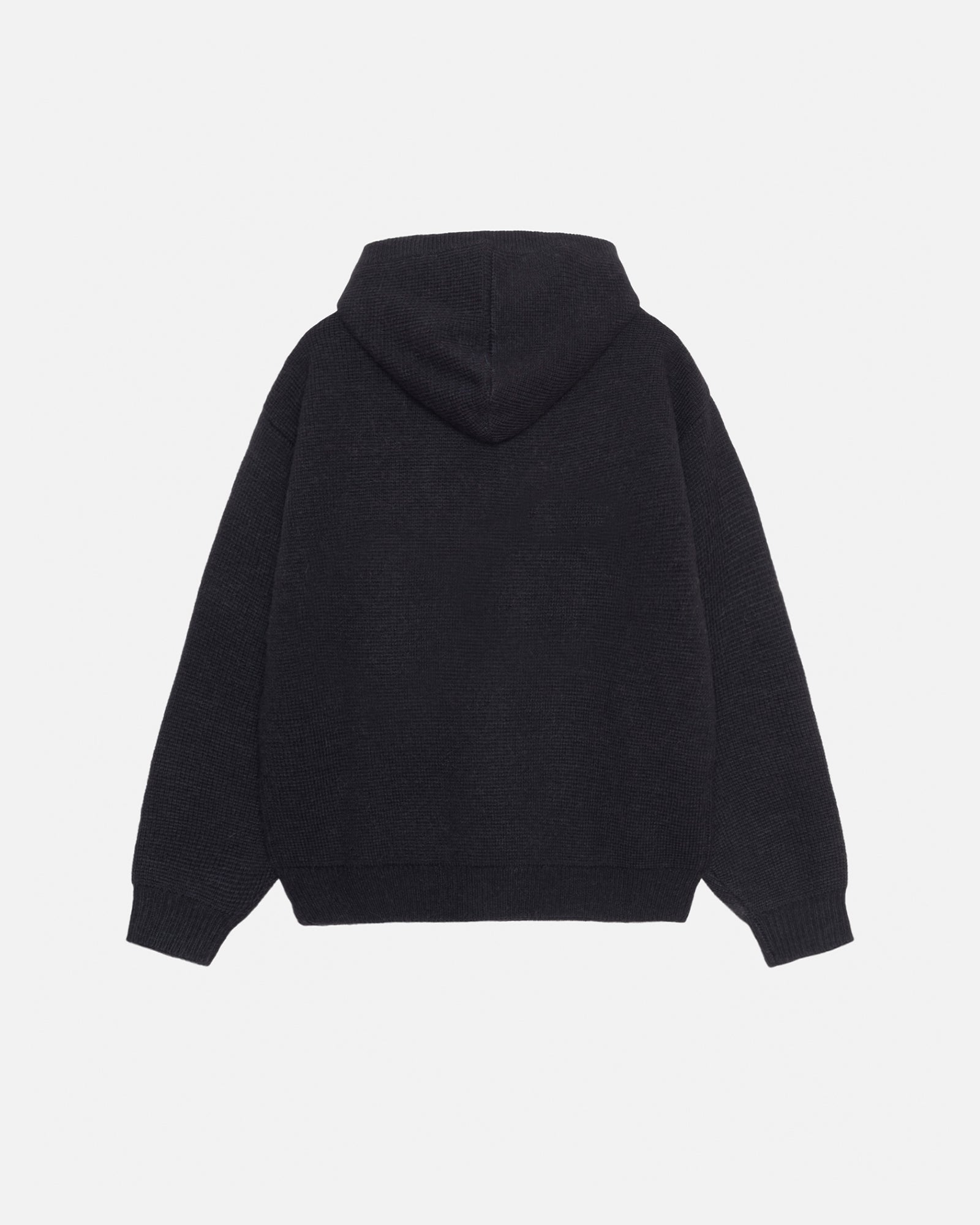 FELT PATCH KNIT HOOD