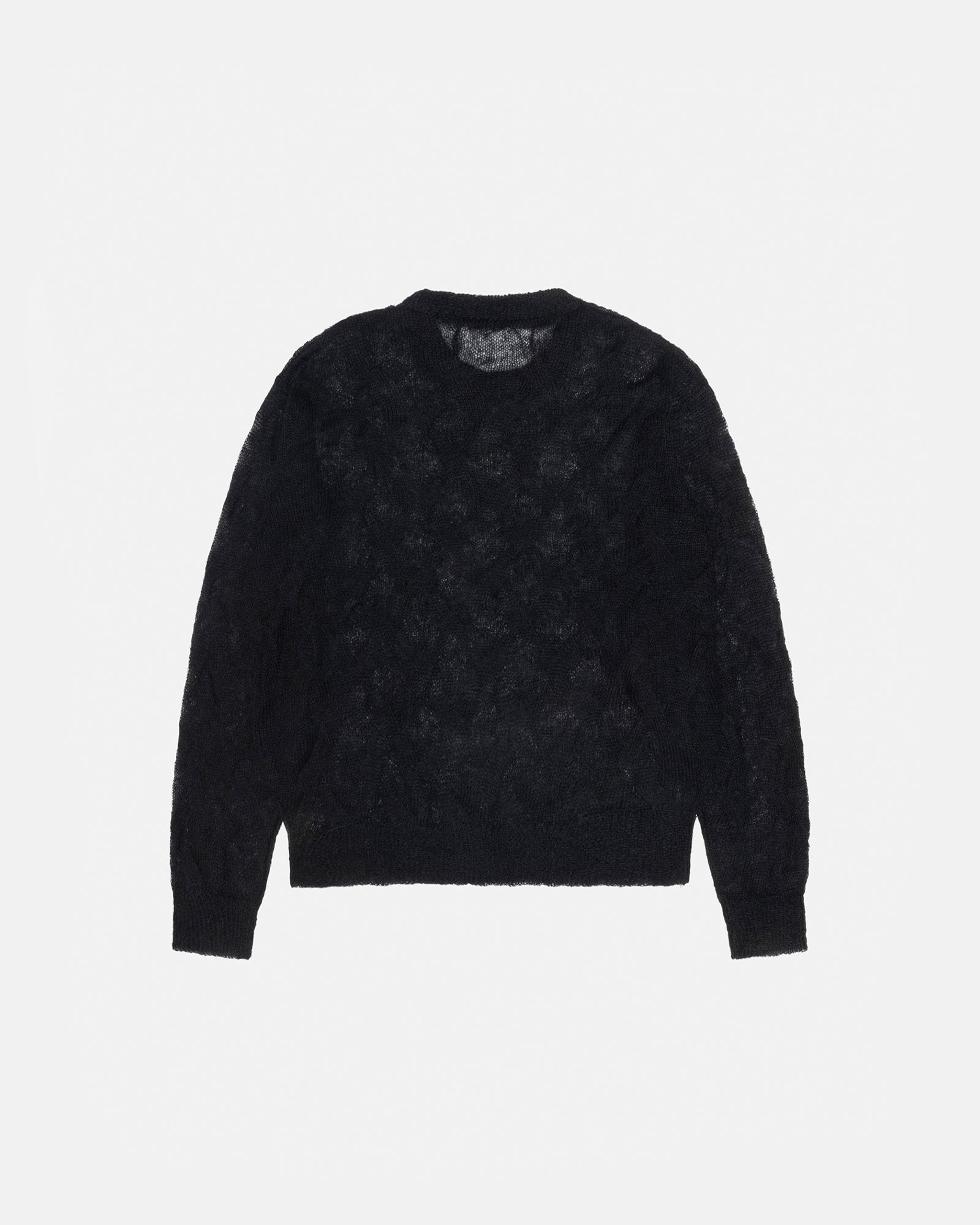 Loose Knit Cross Cable Sweater in black – Stüssy – Stussy AU