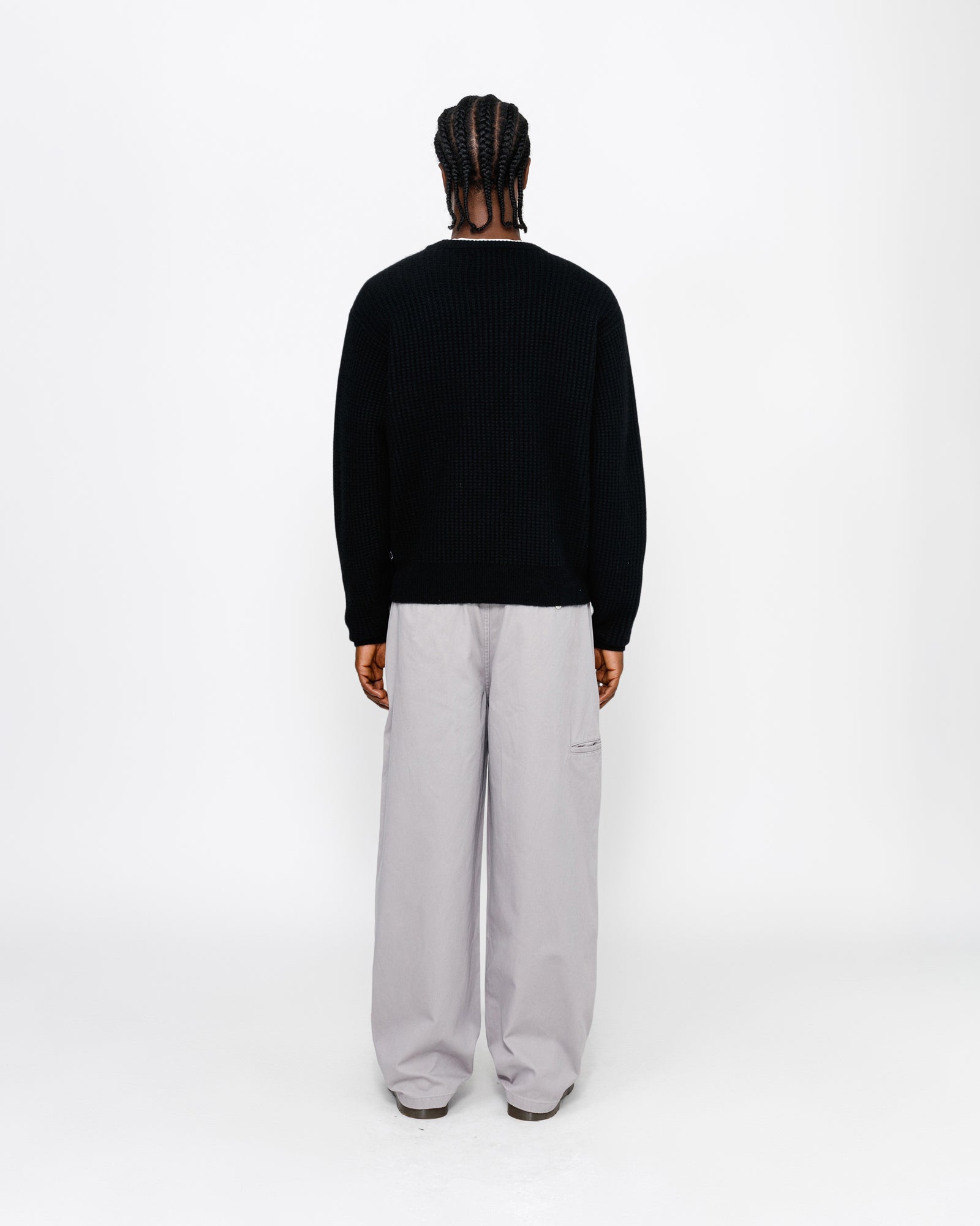 WAFFLE CASHMERE SWEATER