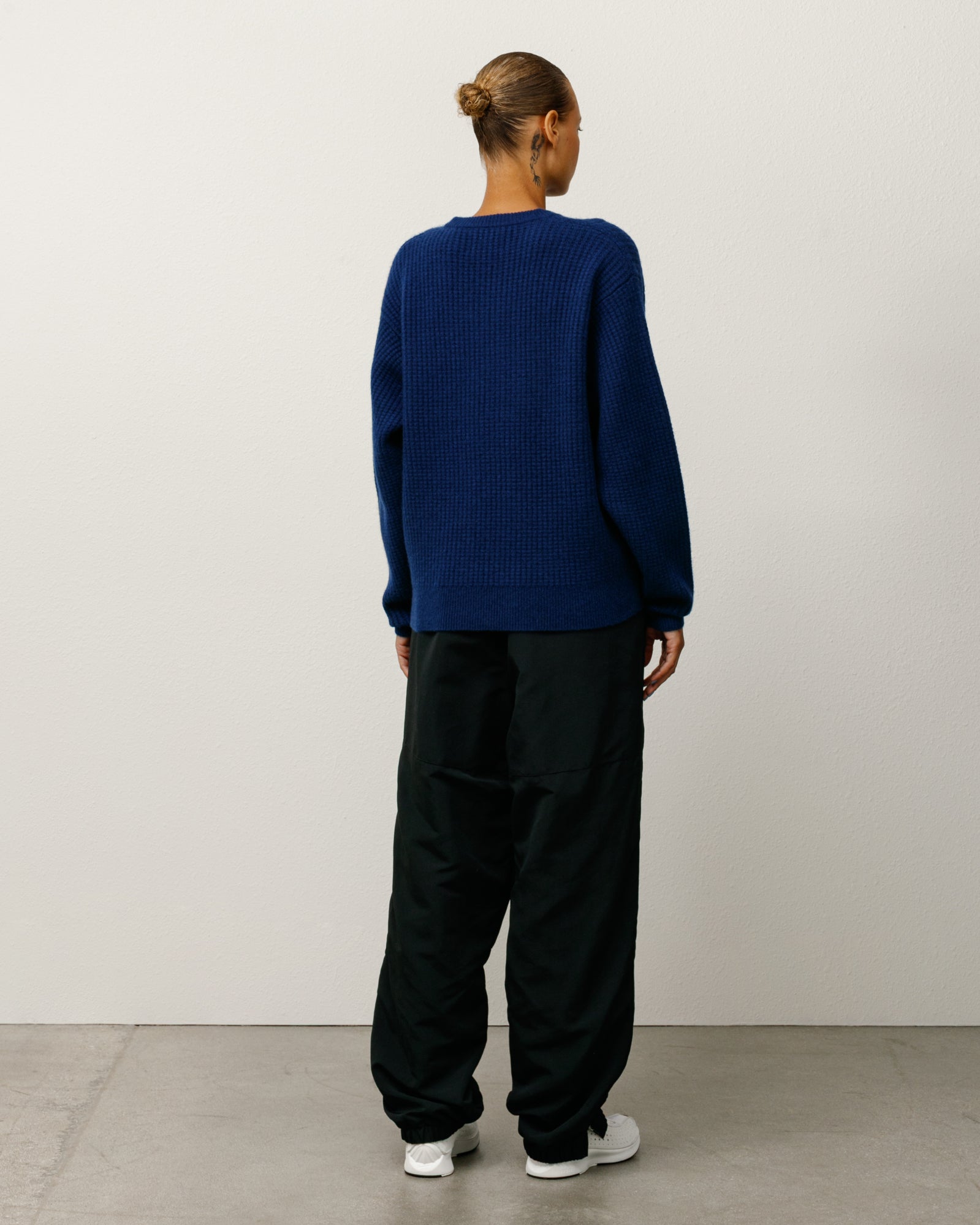 WAFFLE CASHMERE SWEATER