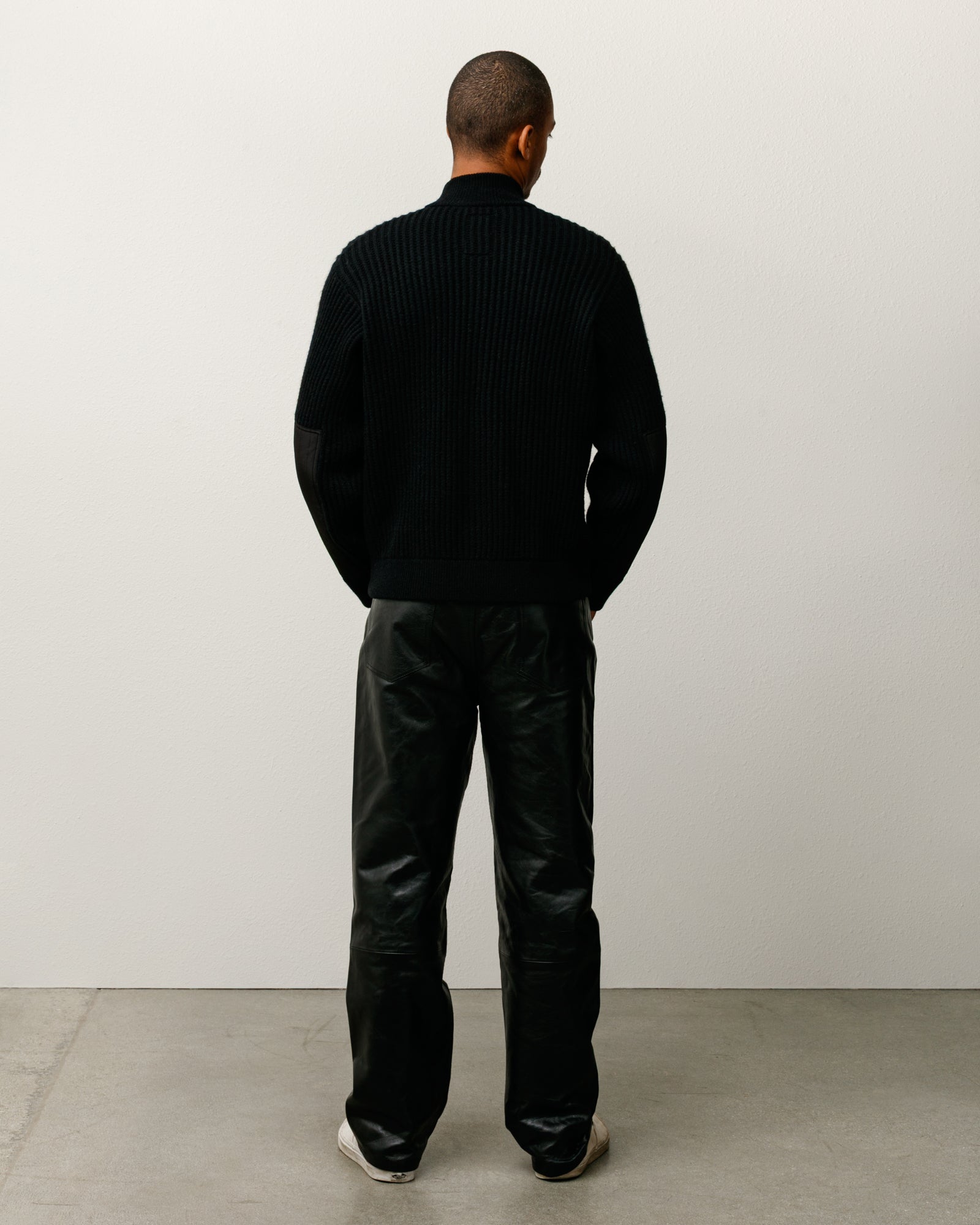 MILITARY PATCH ZIP SWEATER