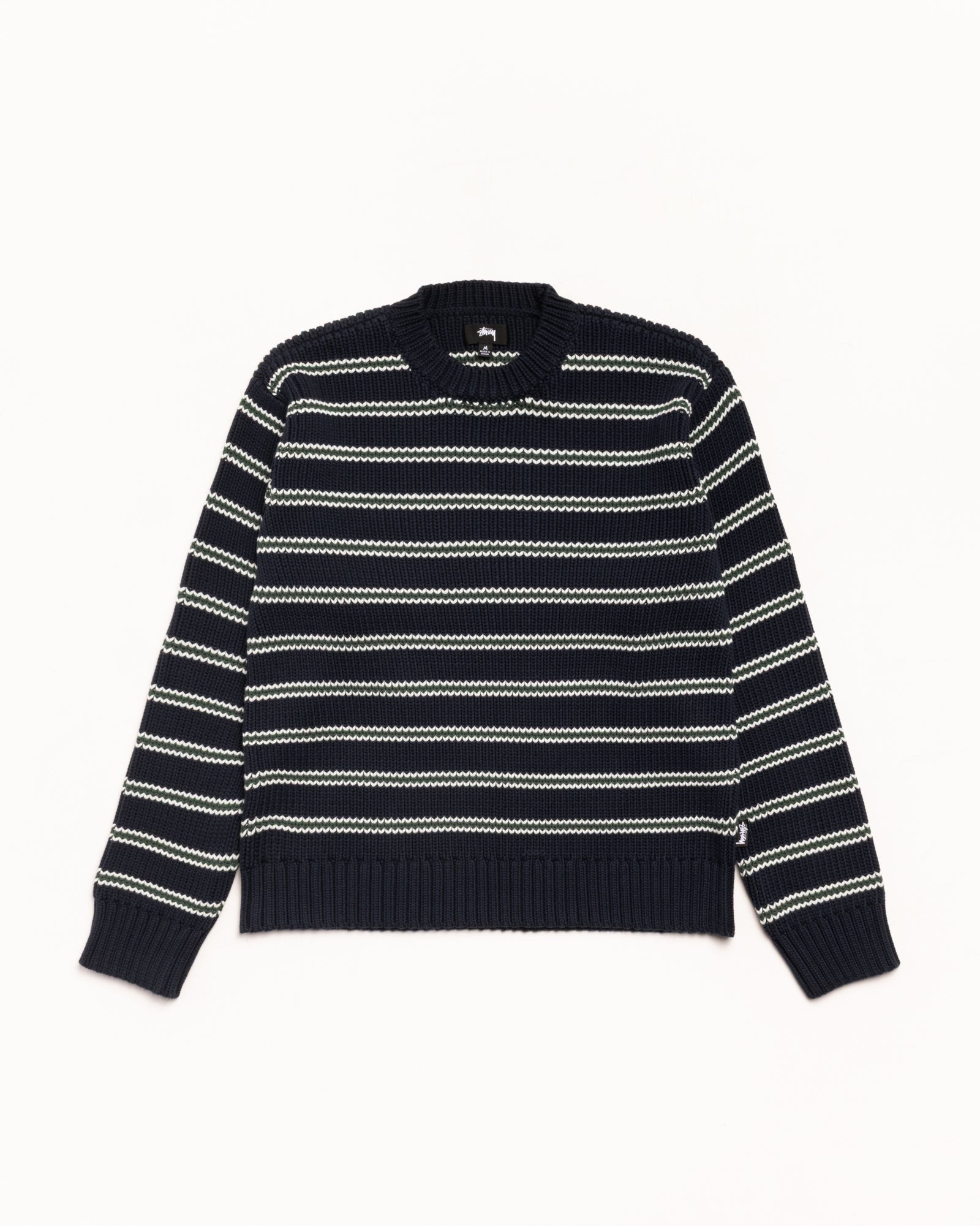 【archive】old Stussy Stripe Spring-knit Stripe Knit Crew – Ocean | Tops & Knits | Stüssy – Stussy AU