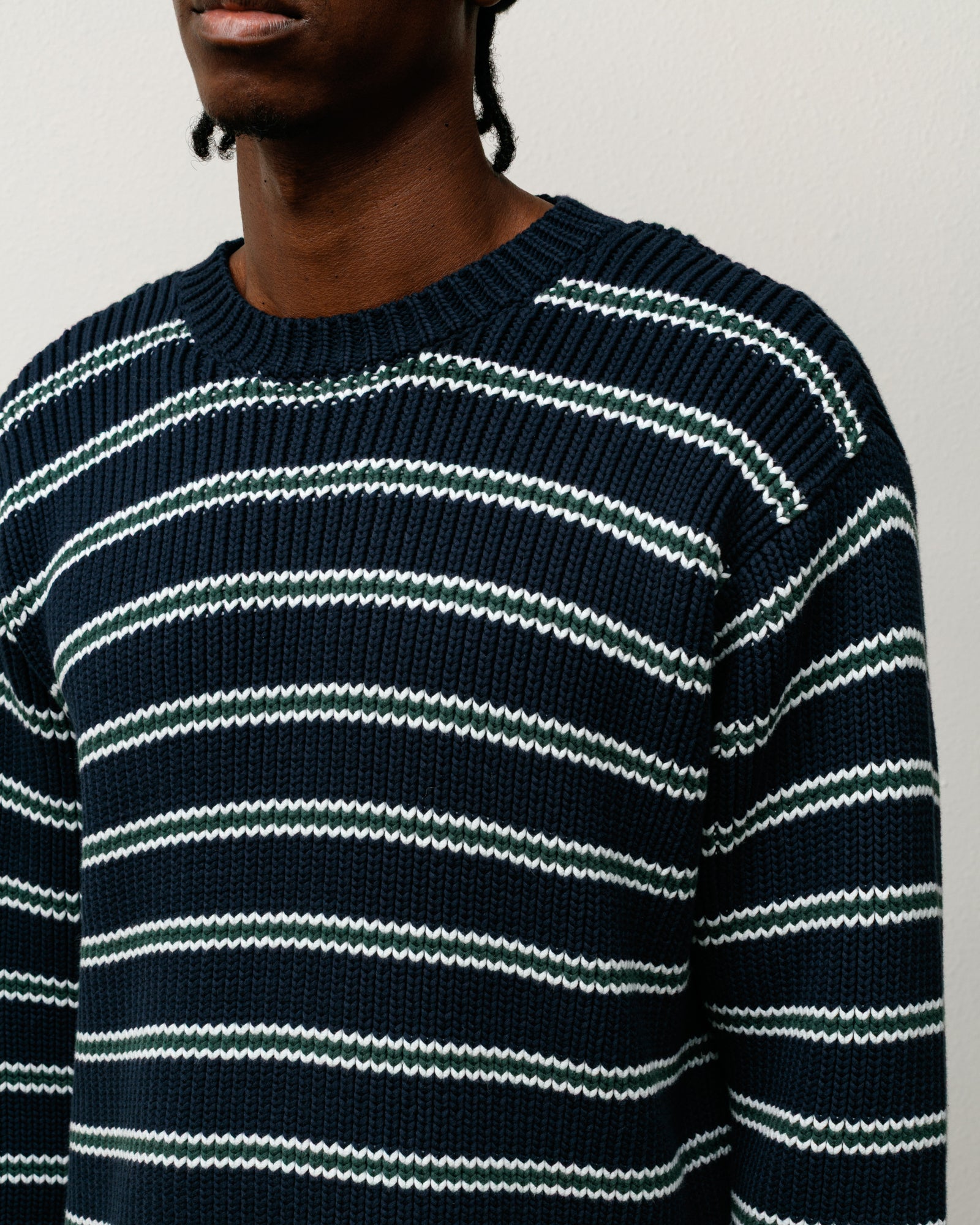 【archive】old Stussy Stripe Spring-knit Stripe Knit Crew – Ocean | Tops & Knits | Stüssy – Stussy AU
