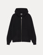 WAFFLE CASHMERE ZIP HOOD