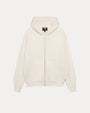 WAFFLE CASHMERE ZIP HOOD