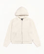 WAFFLE CASHMERE ZIP HOOD