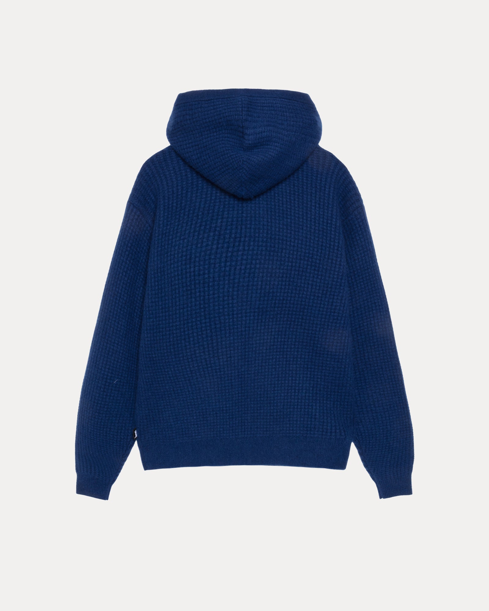 WAFFLE CASHMERE ZIP HOOD