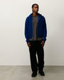WAFFLE CASHMERE ZIP HOOD