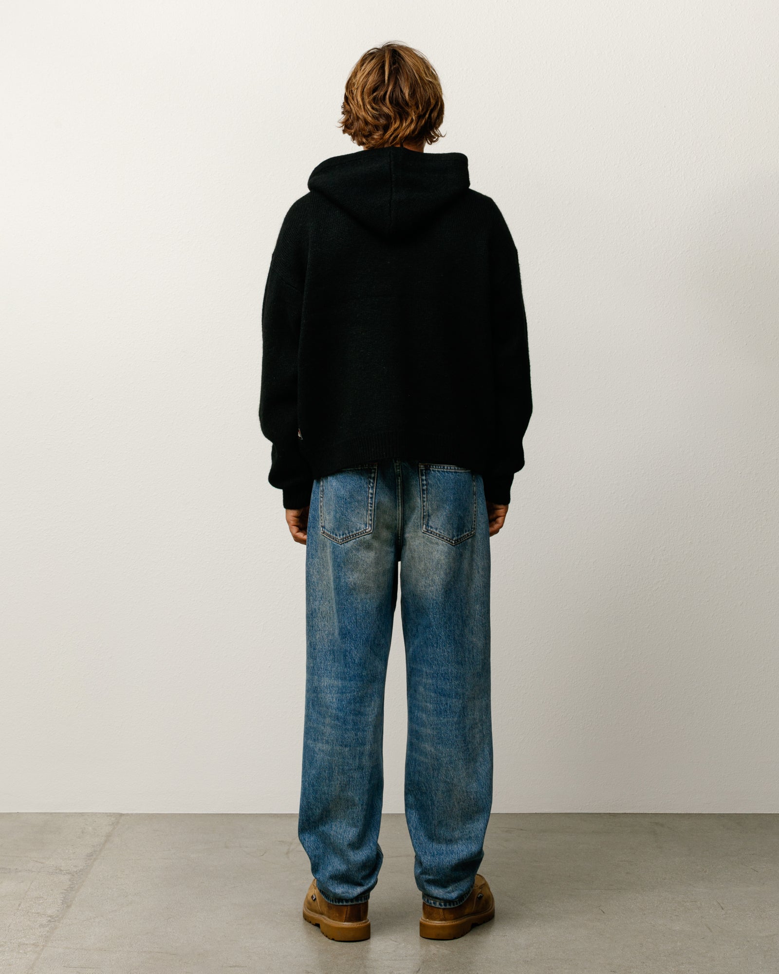 QUARTER ZIP SWEATER HOOD