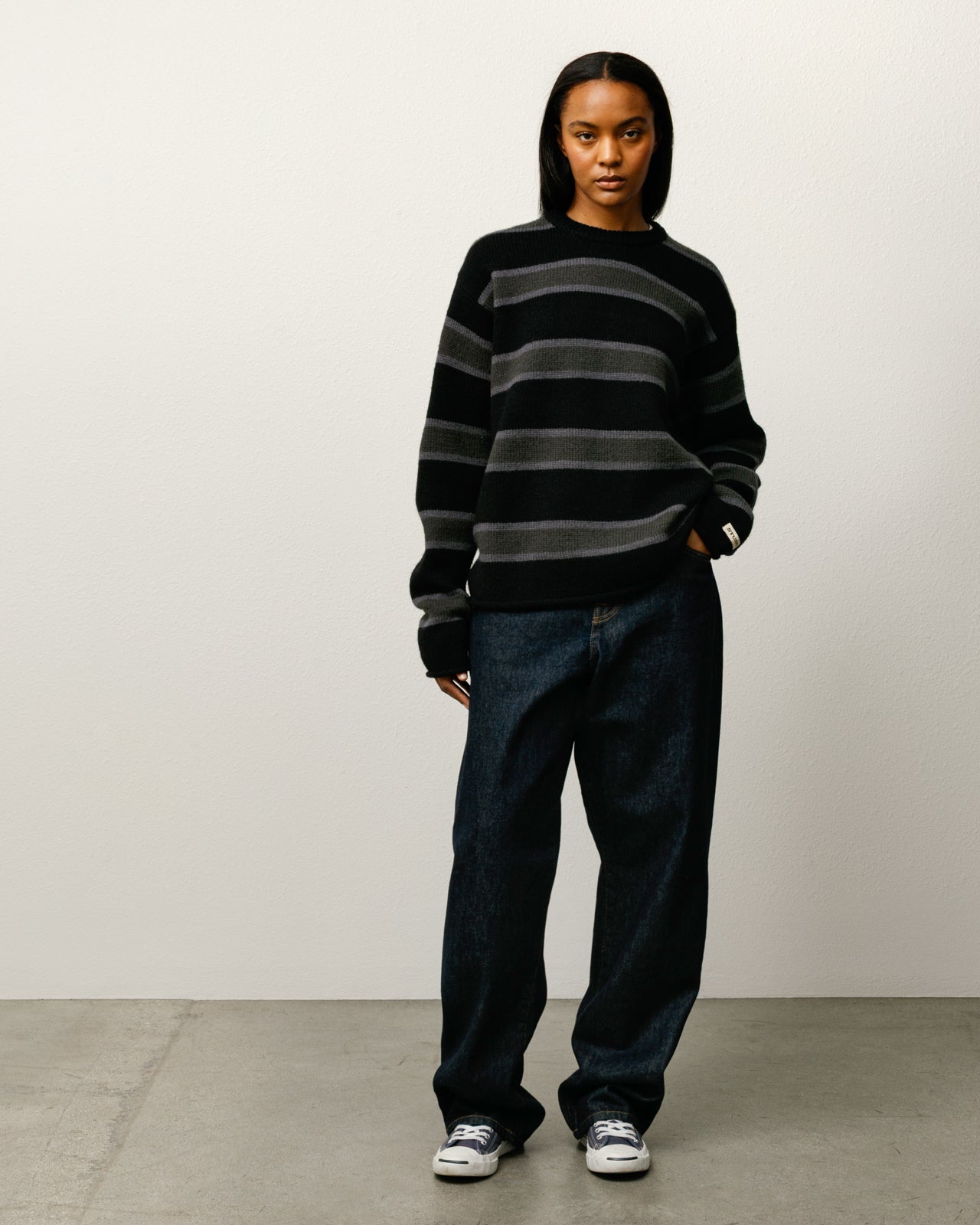 STRIPED WOOL SWEATER
