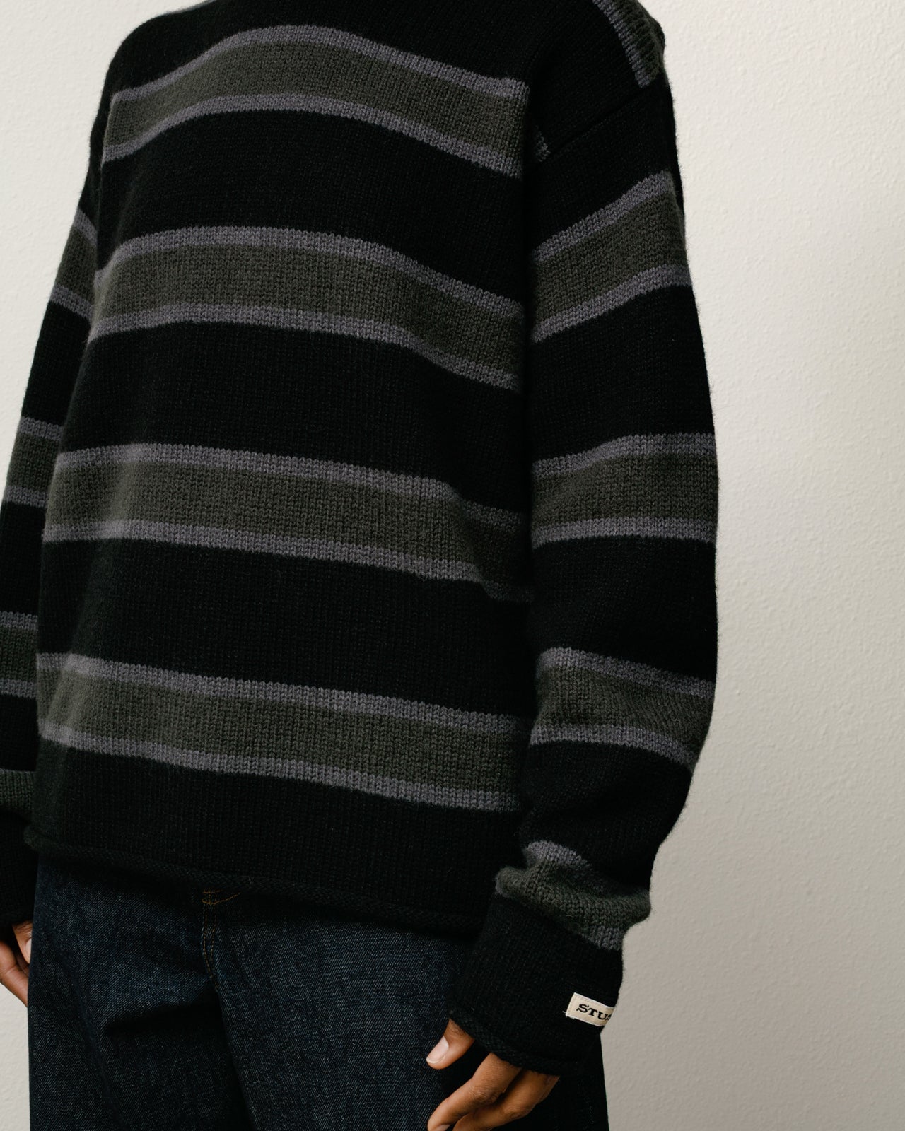 STRIPED WOOL SWEATER