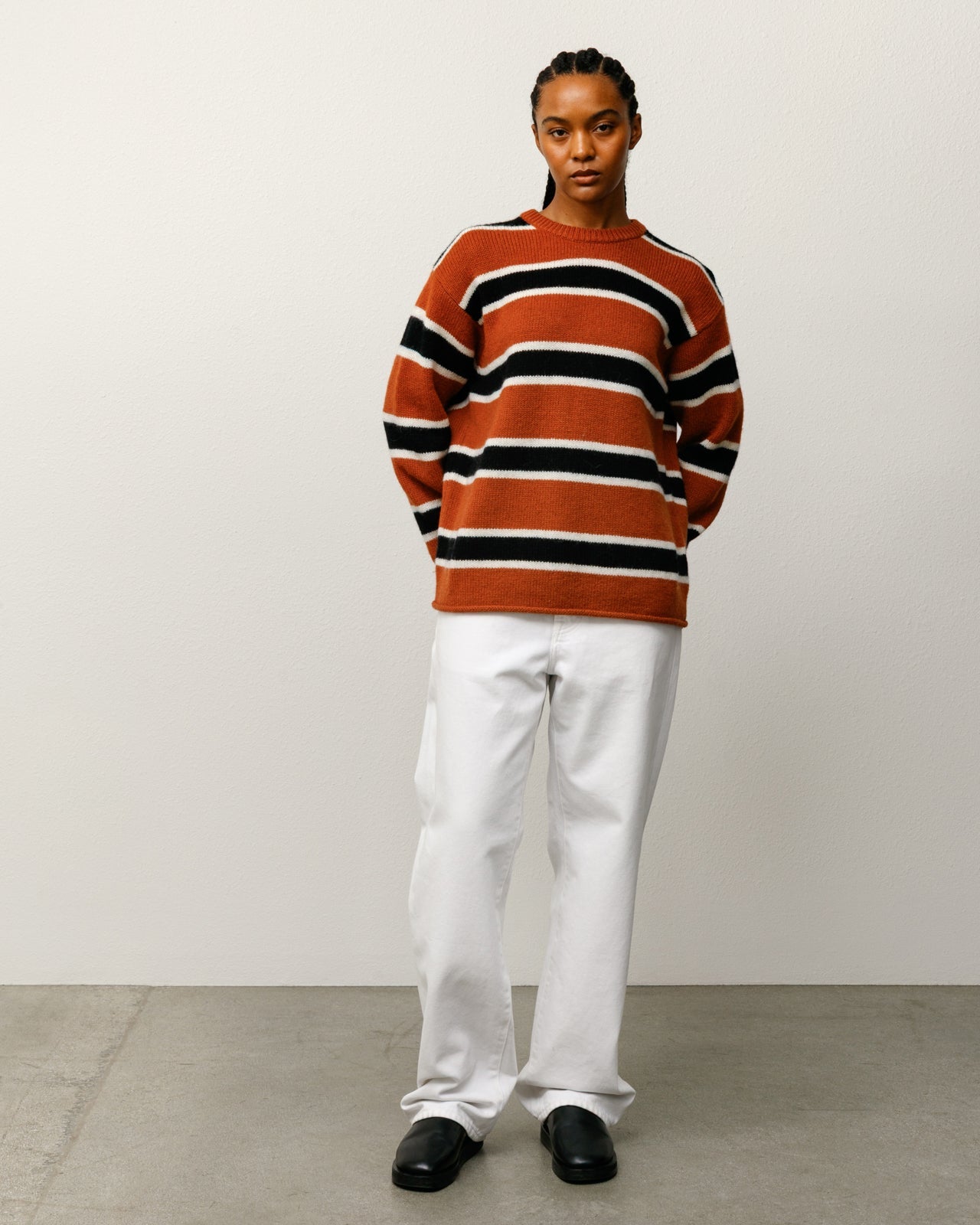 STRIPED WOOL SWEATER