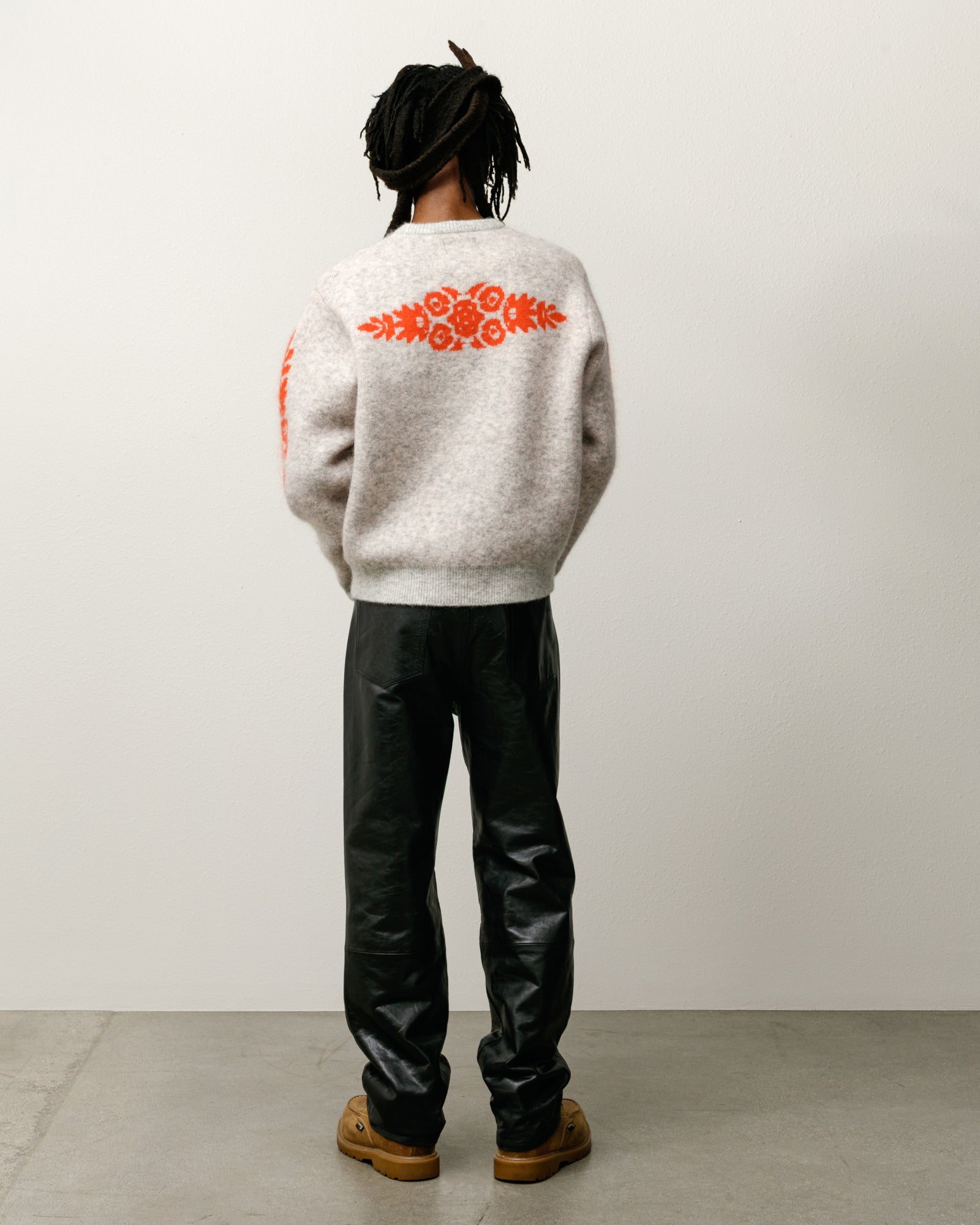 FLOWER MOHAIR SWEATER