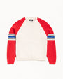 STRIPE RAGLAN CREW