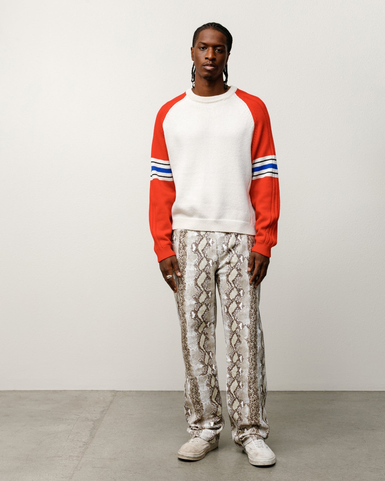 Stripe Raglan Crew – Red | Tops & Knits | Stüssy – Stussy AU