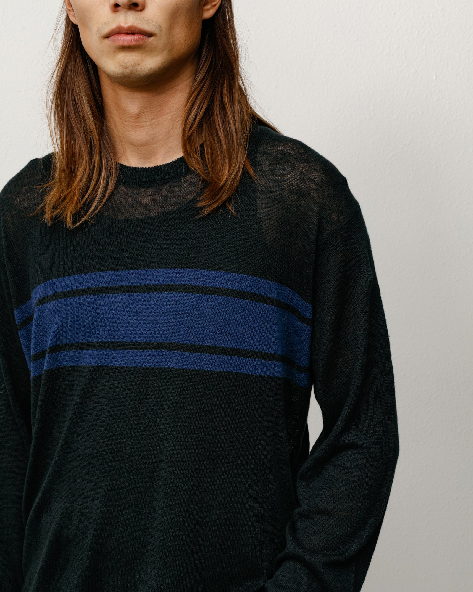 STRIPED LONG SLEEVE SWEATER
