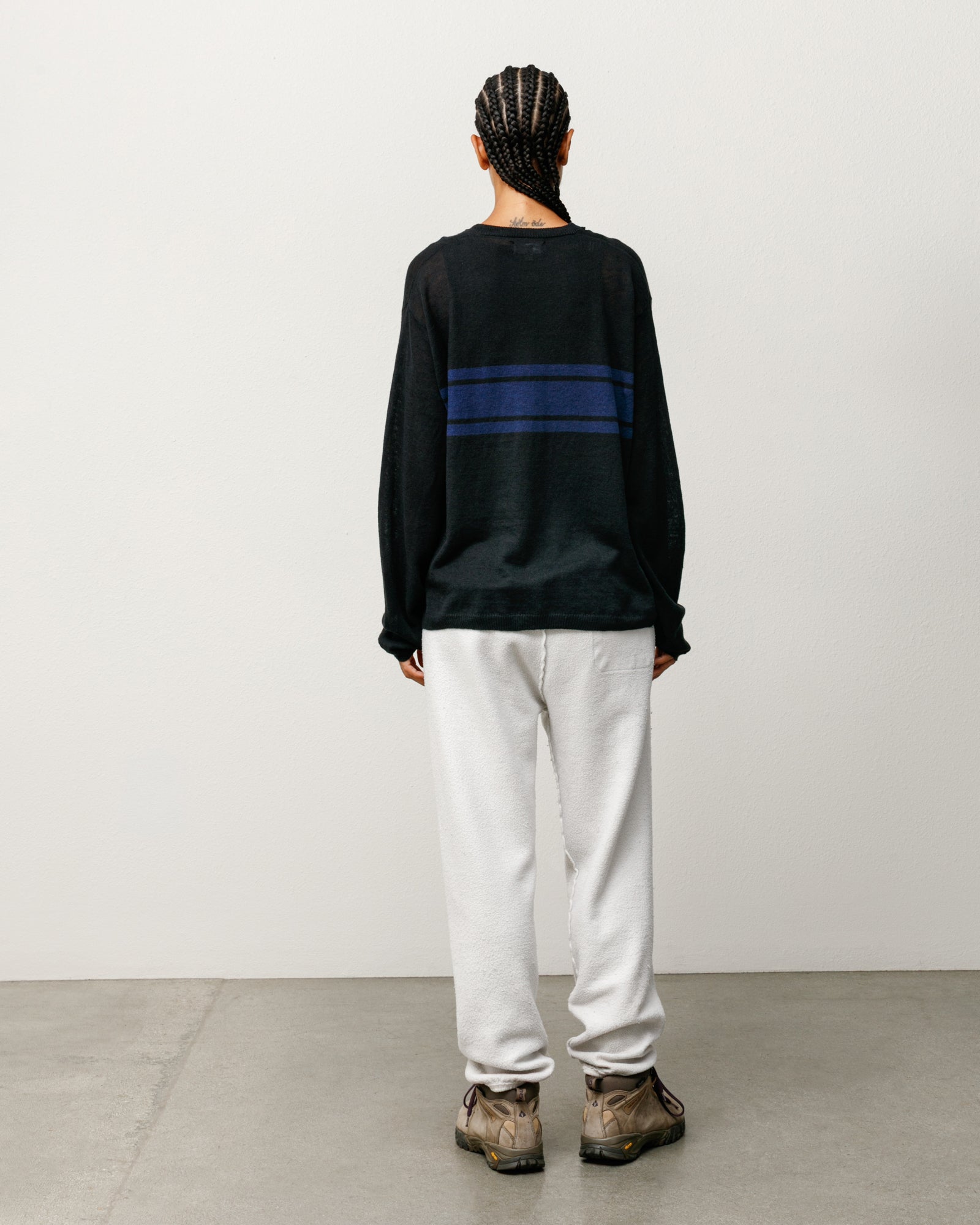 STRIPED LONG SLEEVE SWEATER