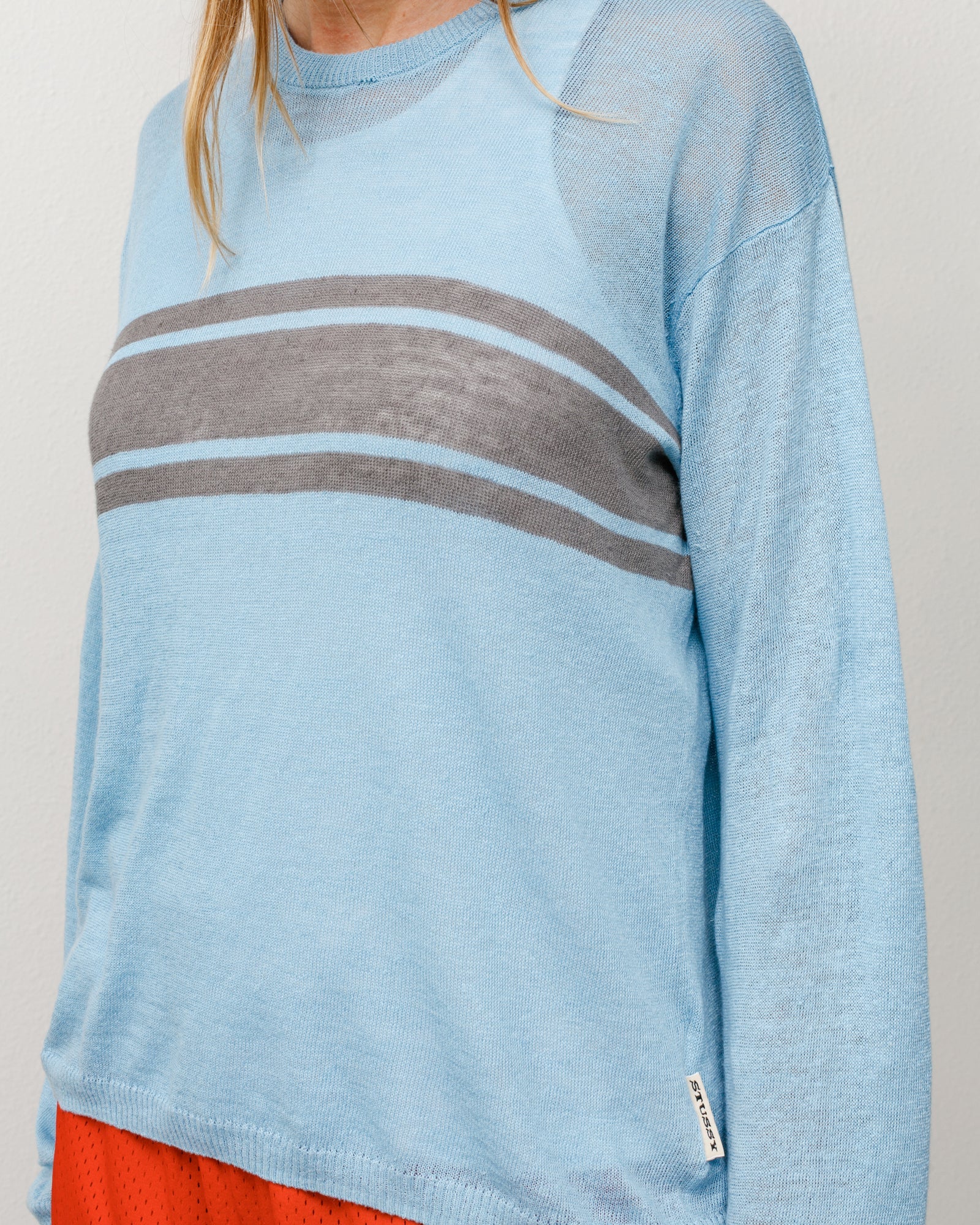 STRIPED LONG SLEEVE SWEATER
