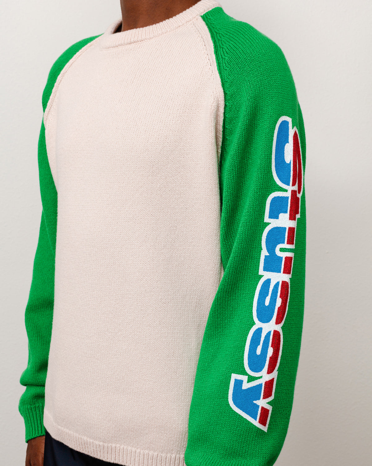 TWO TONE RAGLAN SWEATER
