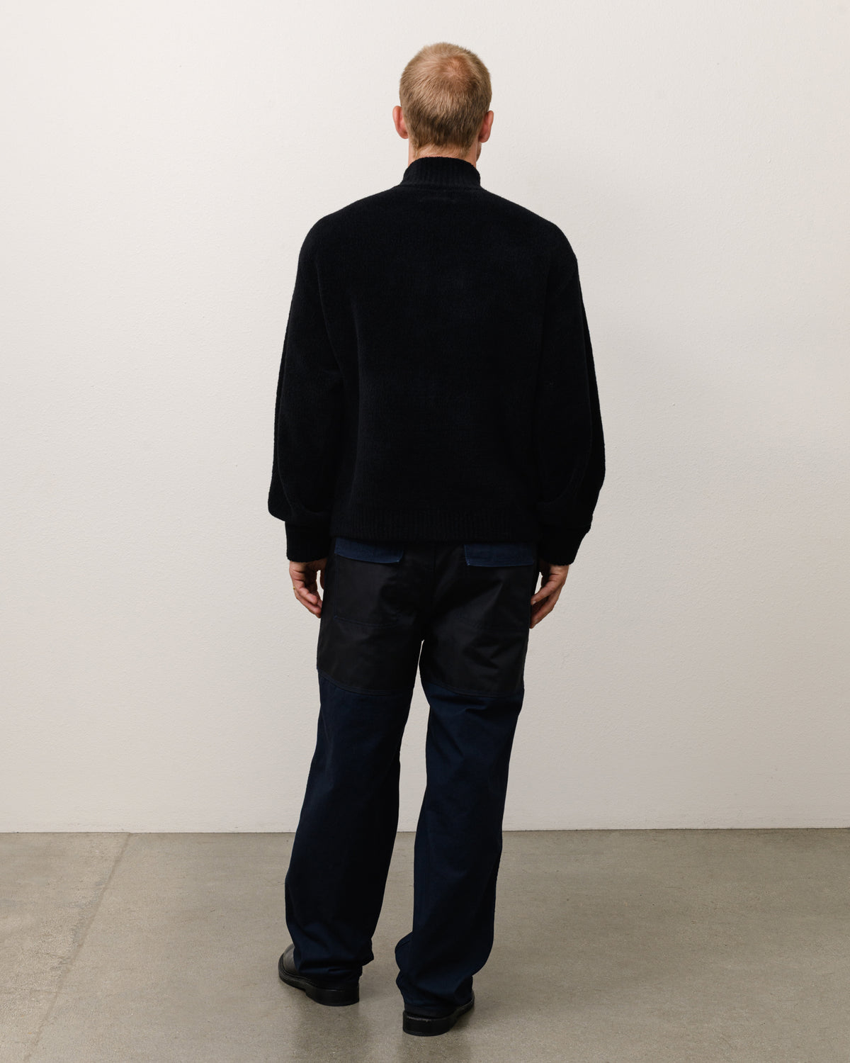 WOOL CASHMERE ZIP SWEATER