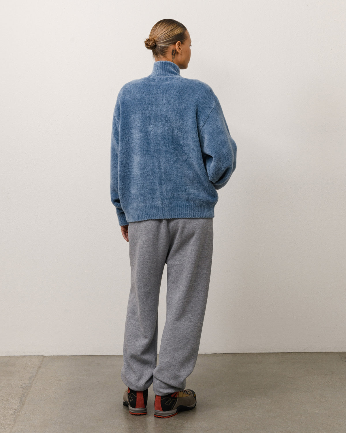 WOOL CASHMERE ZIP SWEATER