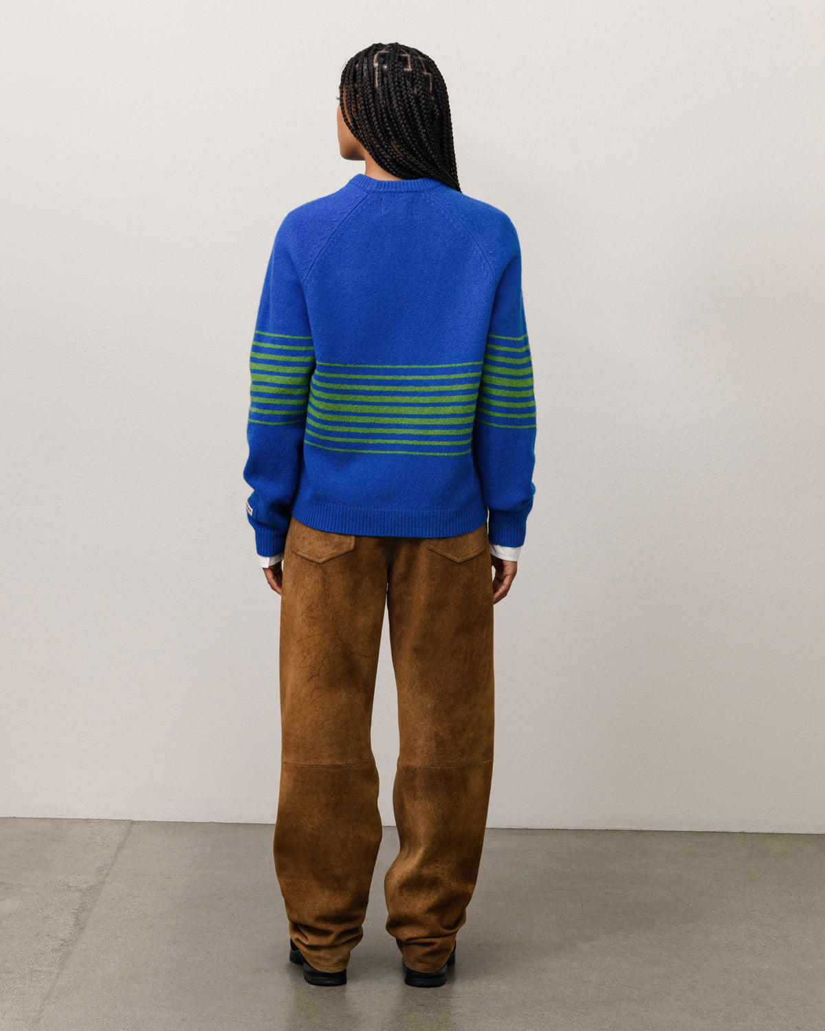 SHADOW STRIPE RAGLAN SWEATER
