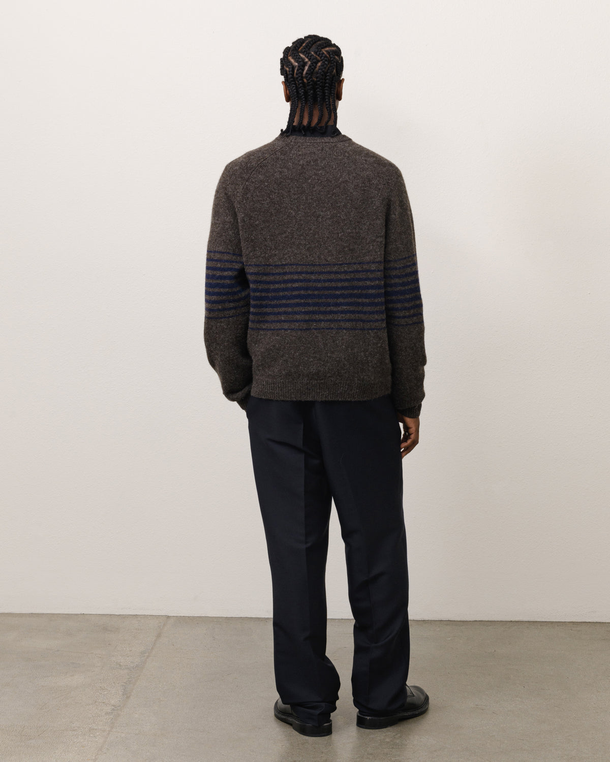 SHADOW STRIPE RAGLAN SWEATER