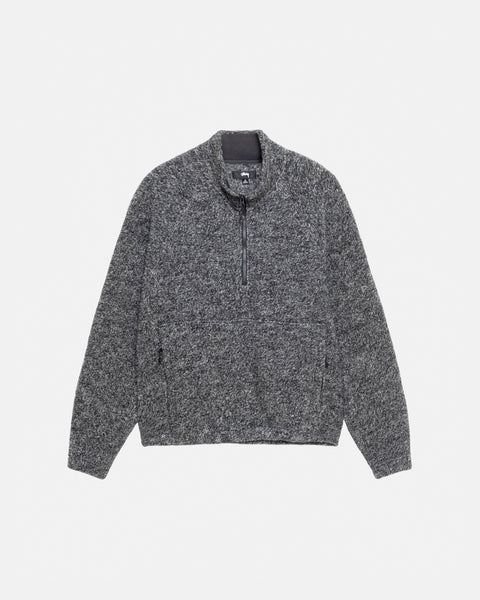 WOOL BLEND SHERPA MOCK