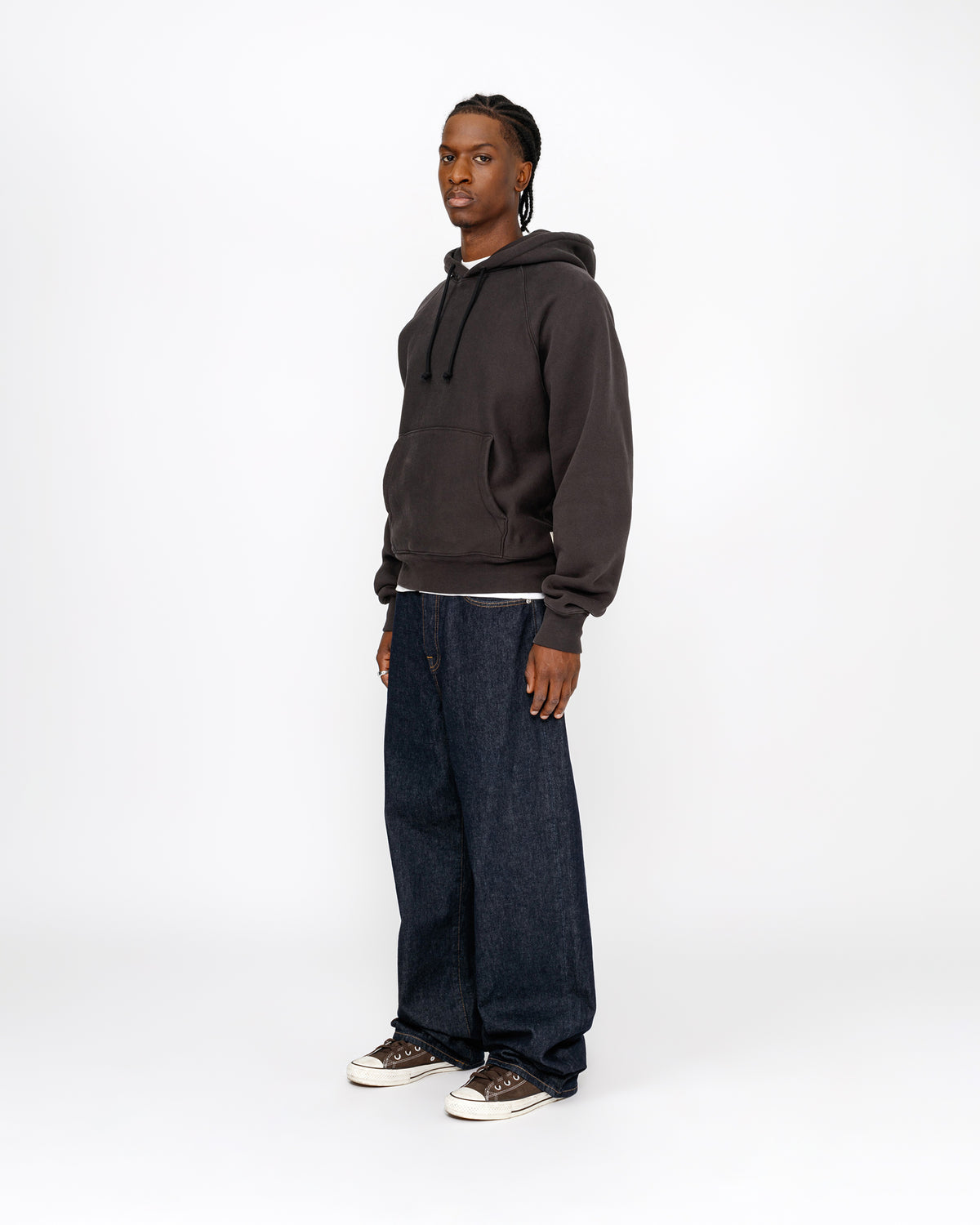 Relaxed Hoodie – Washed Black | Sweats | Stüssy – Stussy AU
