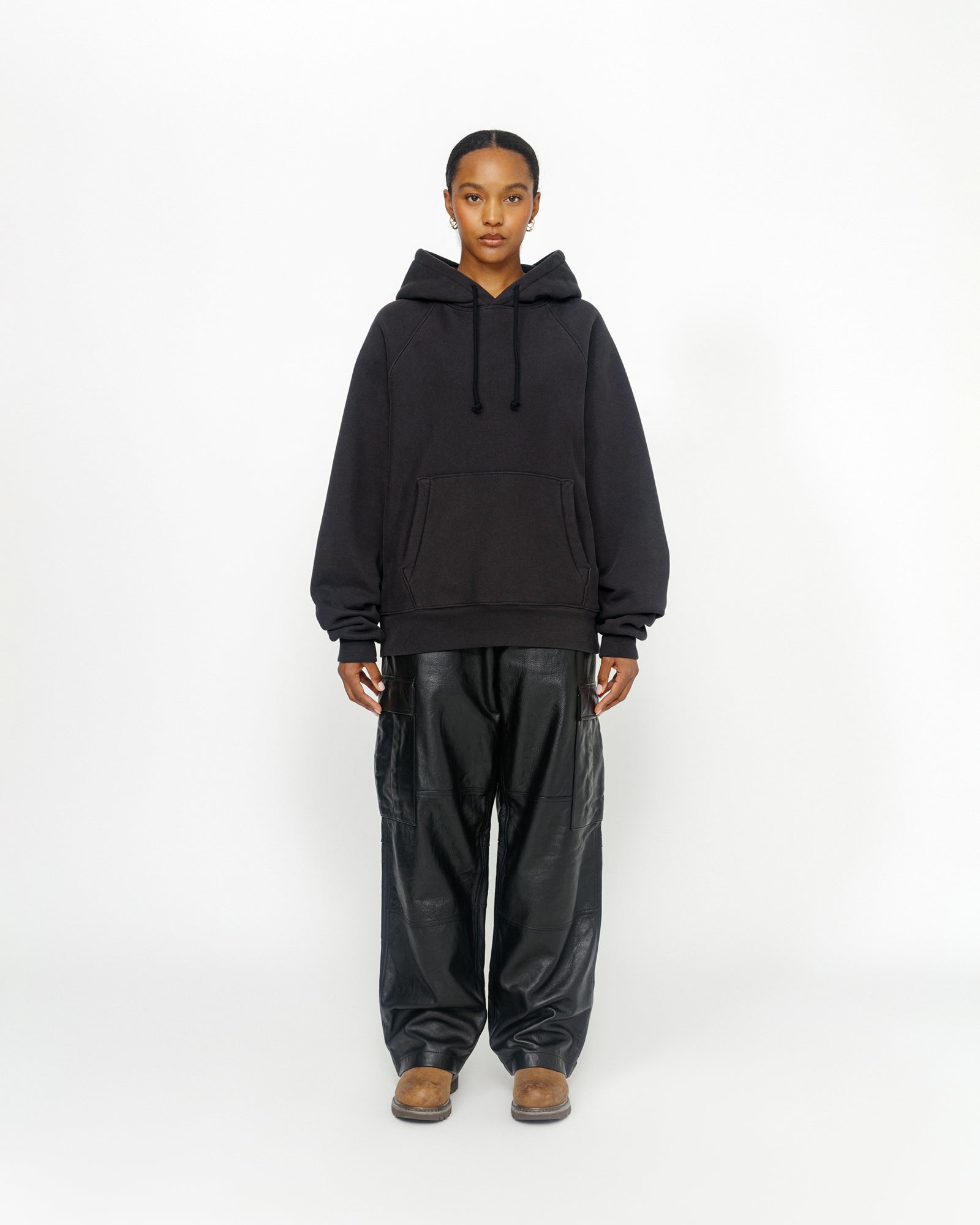 Relaxed Hoodie – Washed Black | Sweats | Stüssy – Stussy AU