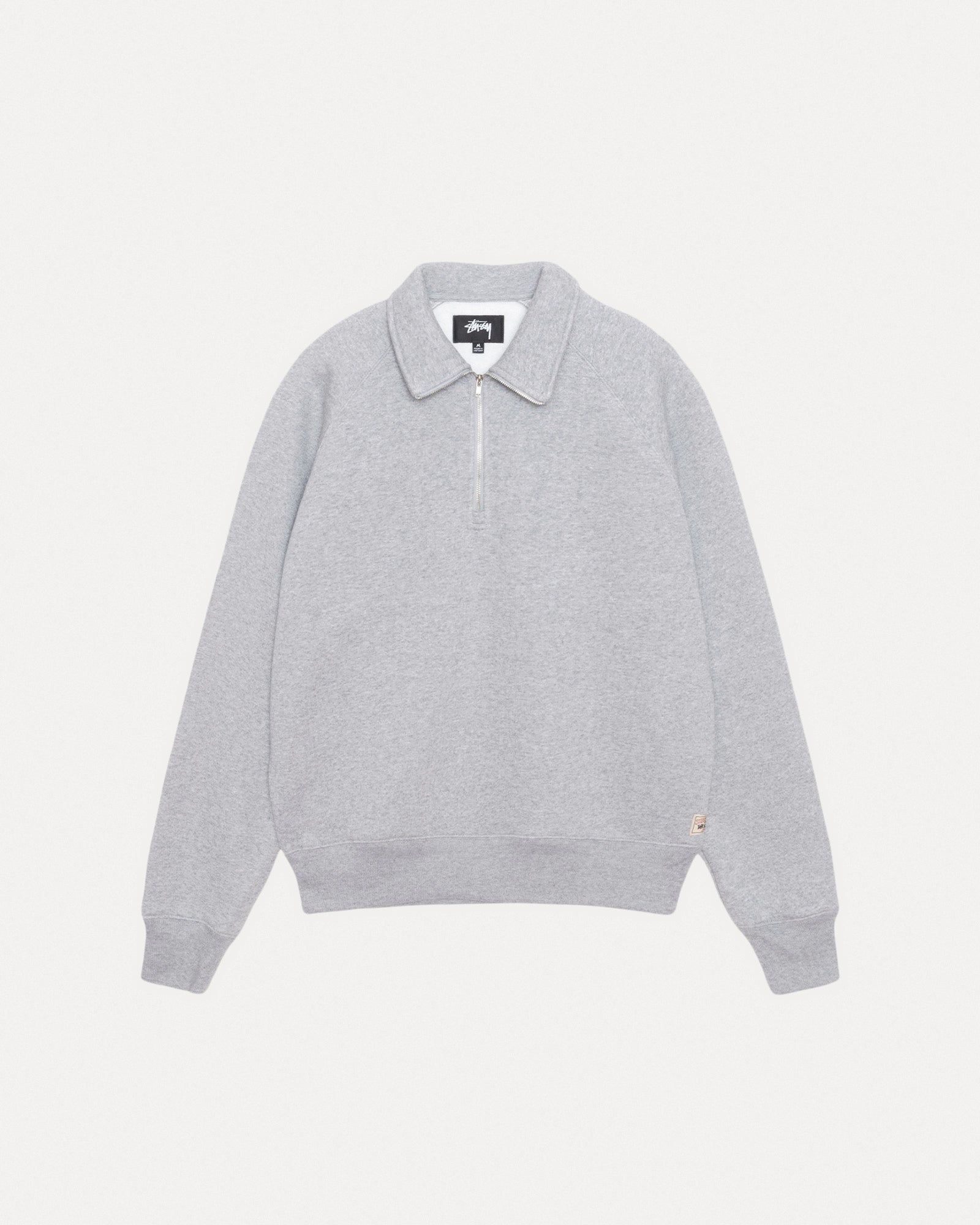FLEECE RAGLAN ZIP MOCK