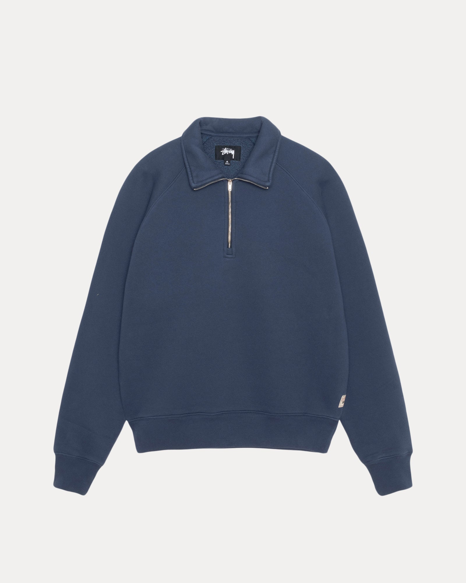 FLEECE RAGLAN ZIP MOCK