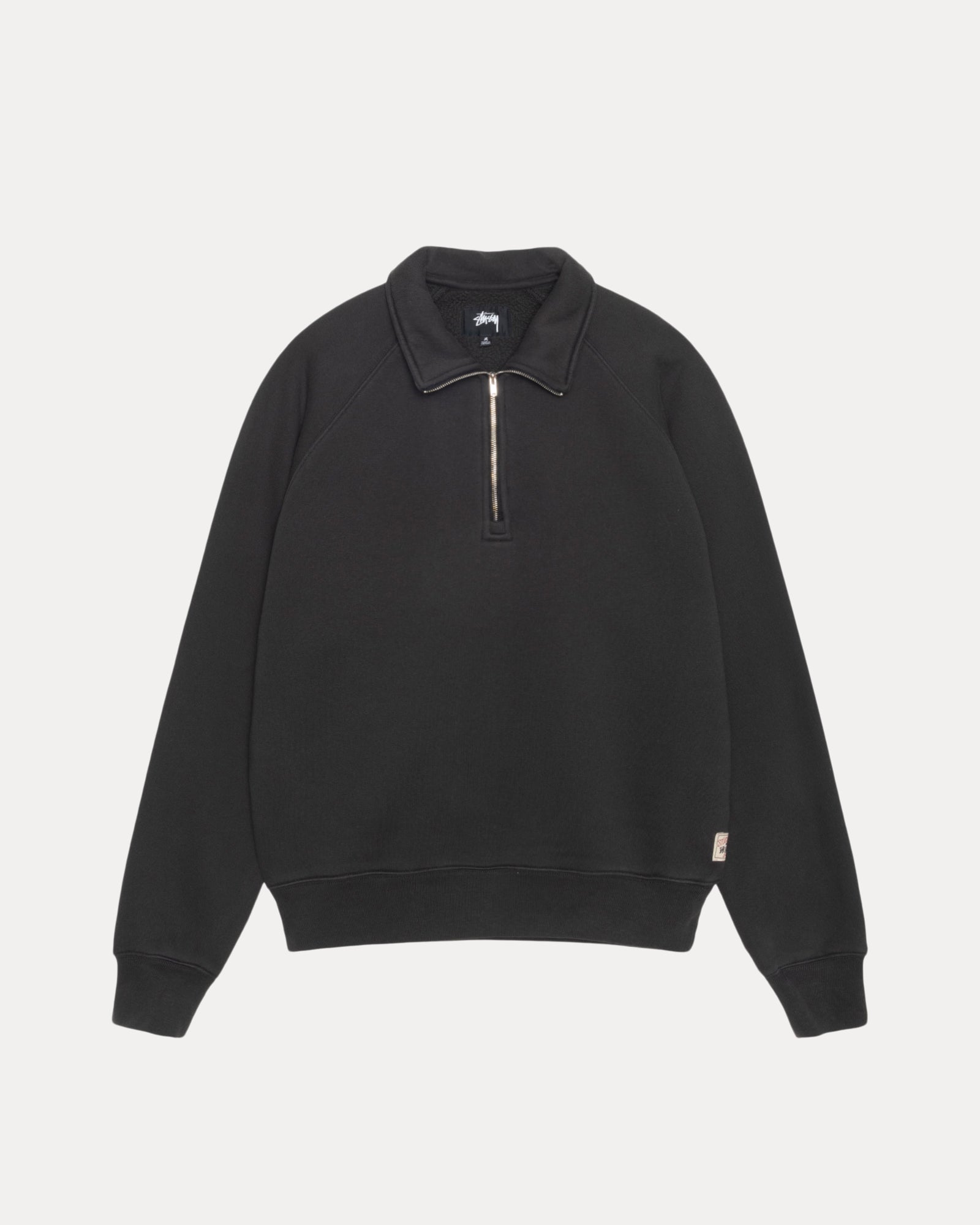 FLEECE RAGLAN ZIP MOCK