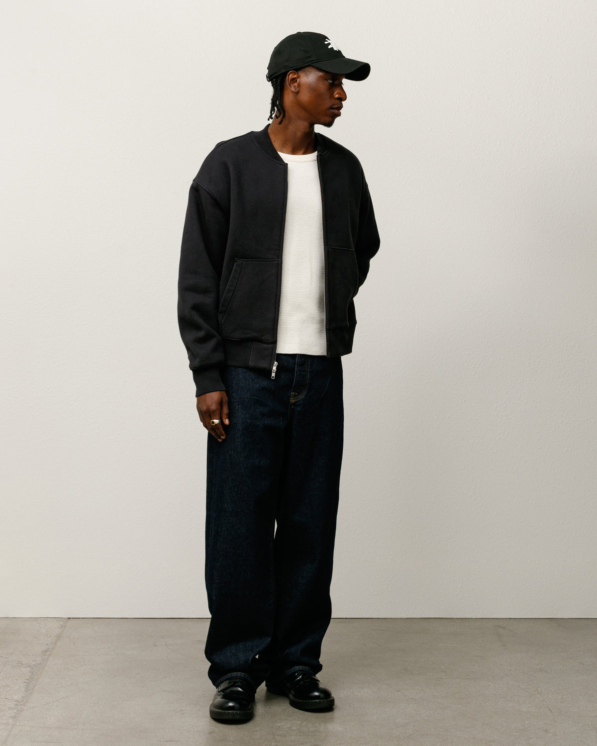 Thermal Lined Fleece Zip – Black | Sweats | Stüssy – Stussy AU