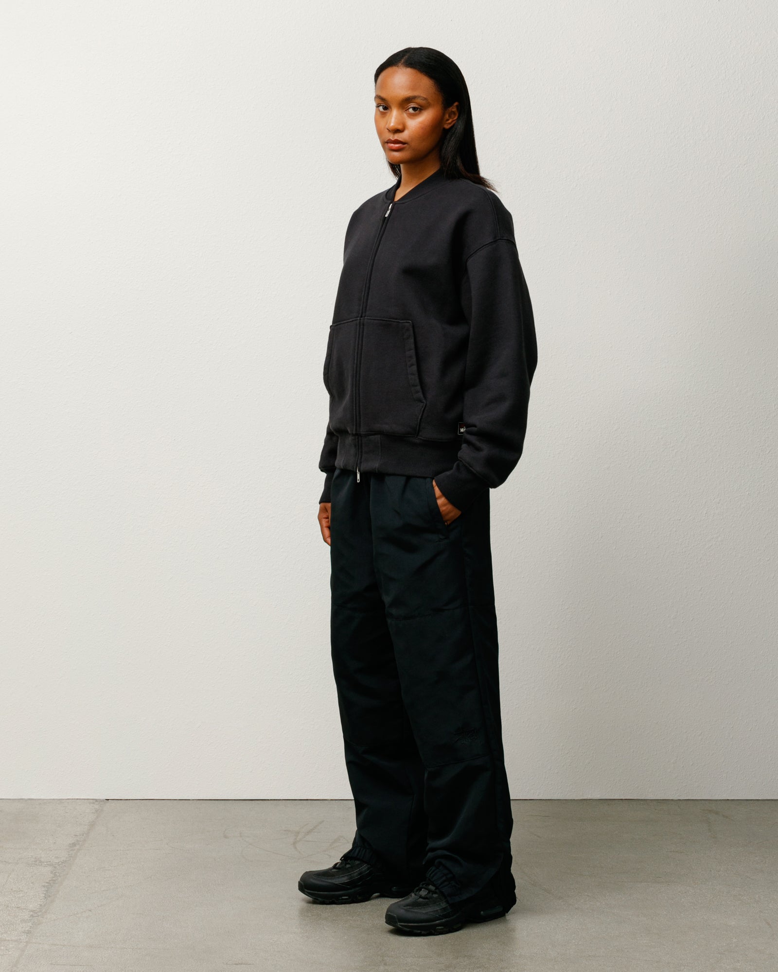 Thermal Lined Fleece Zip – Black | Sweats | Stüssy – Stussy AU