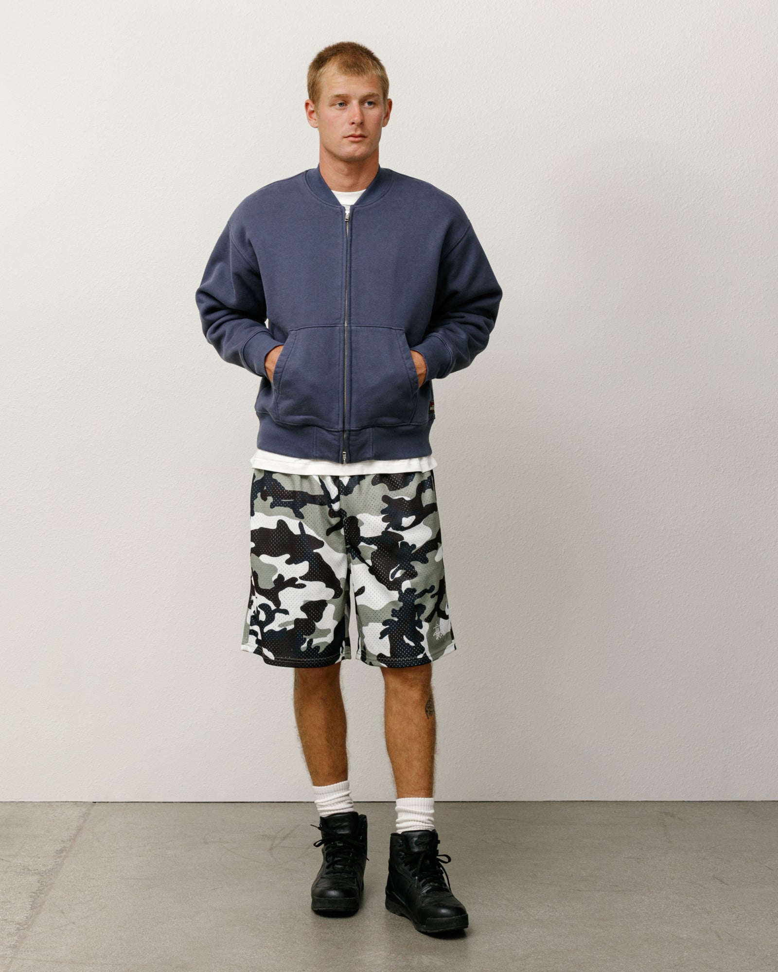 Thermal Lined Fleece Zip – Faded Blue | Sweats | Stüssy – Stussy AU