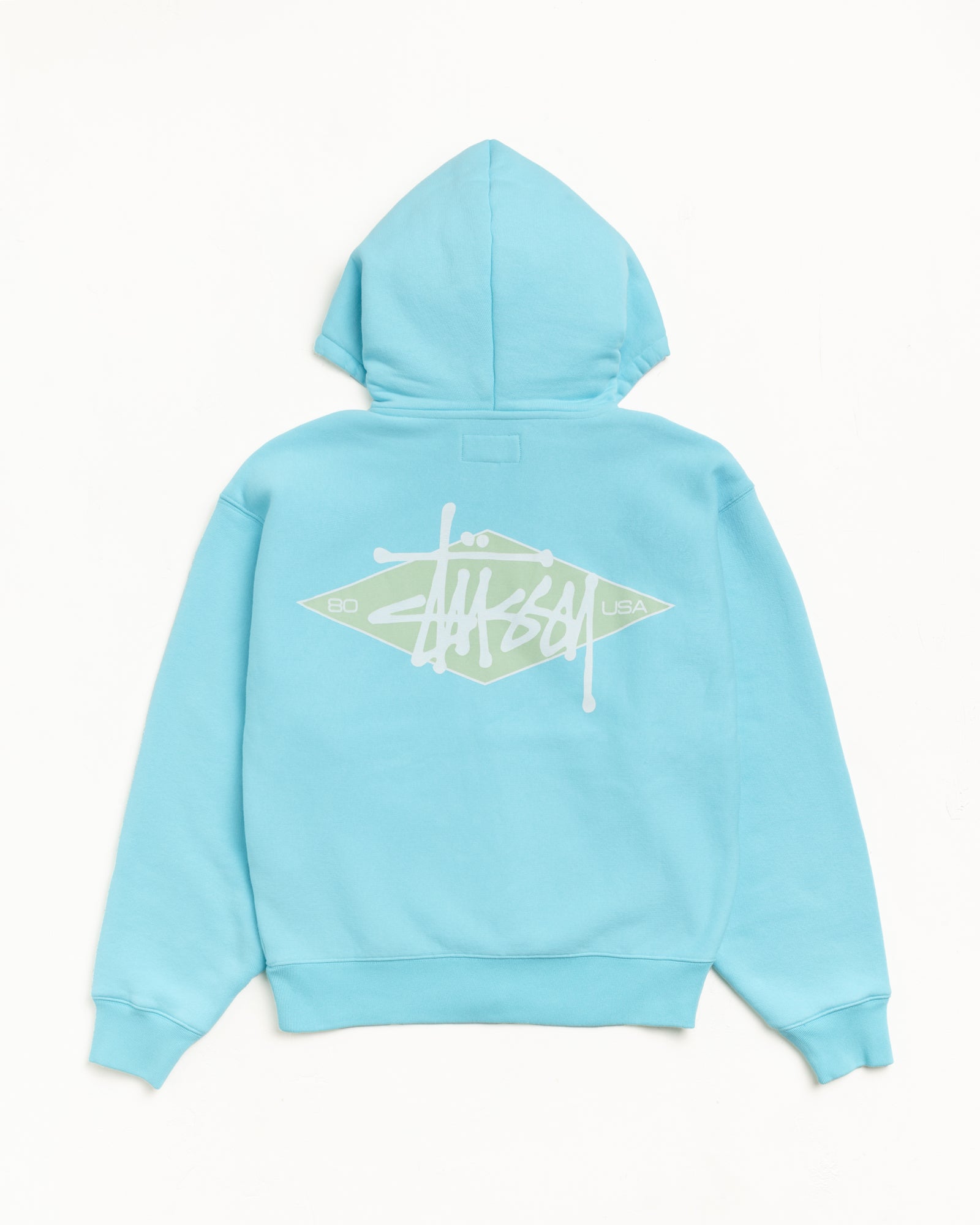 Basic Diamond Zip Hoodie – Teal | Sweats | Stüssy – Stussy AU