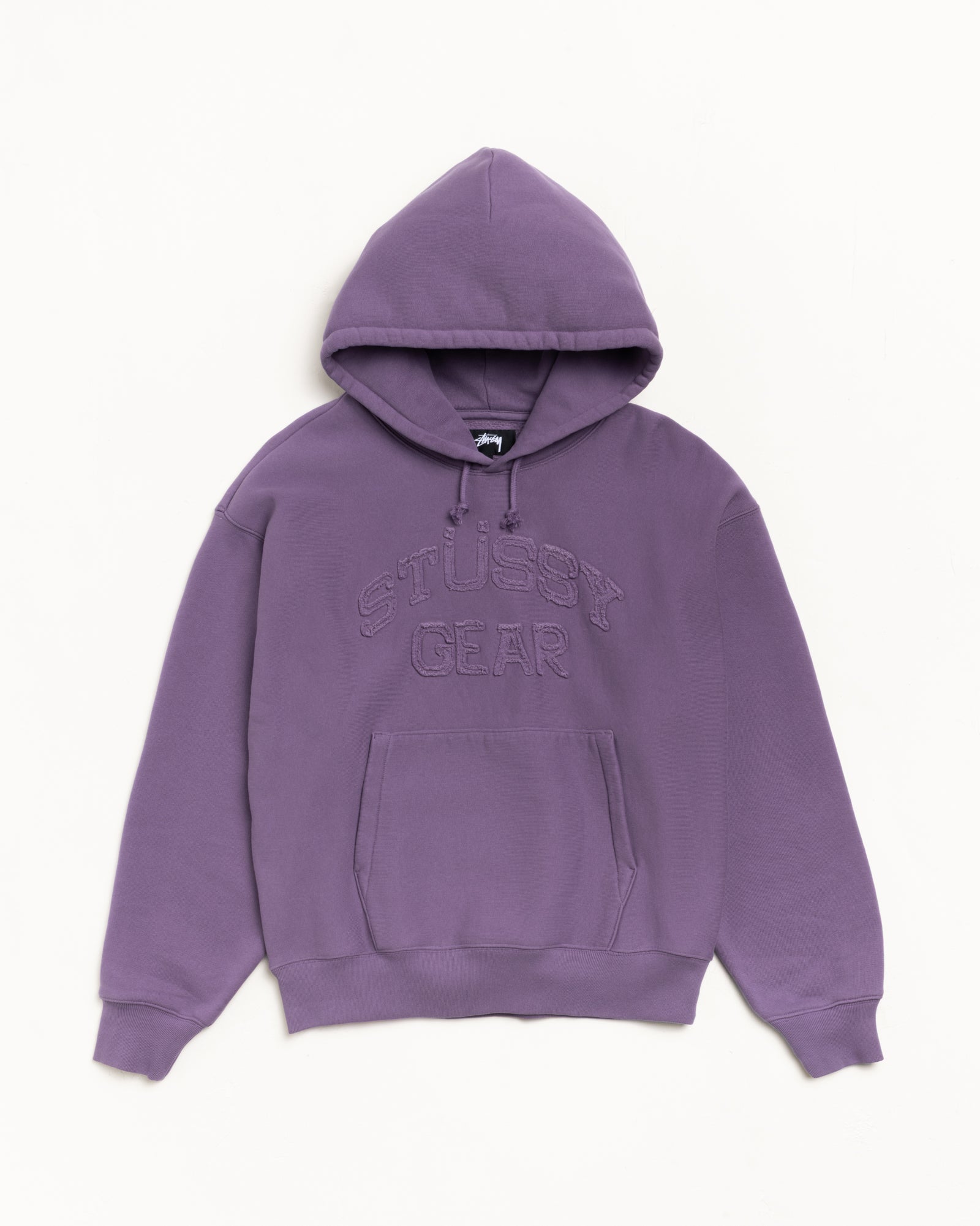 Gear Applique Hood Mens Long Sleeve In Purple