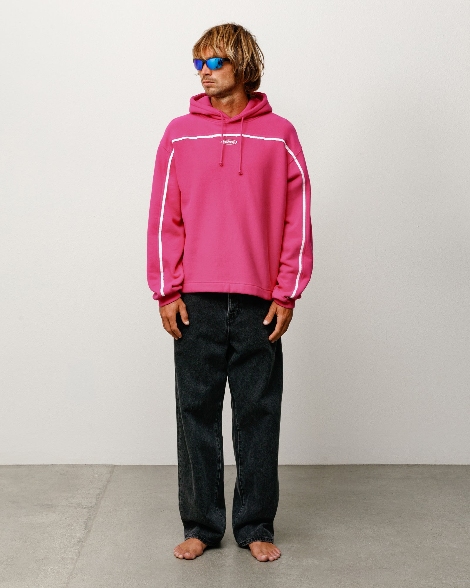 Oval Pullover Hoodie – Pink | Sweats | Stüssy – Stussy AU