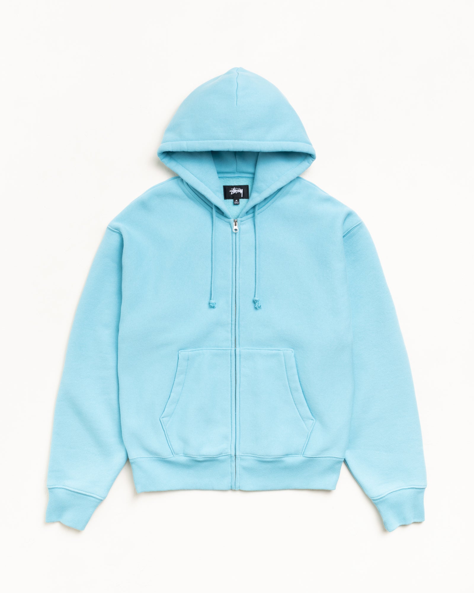 CURSIVE APPLIQUE ZIP HOOD